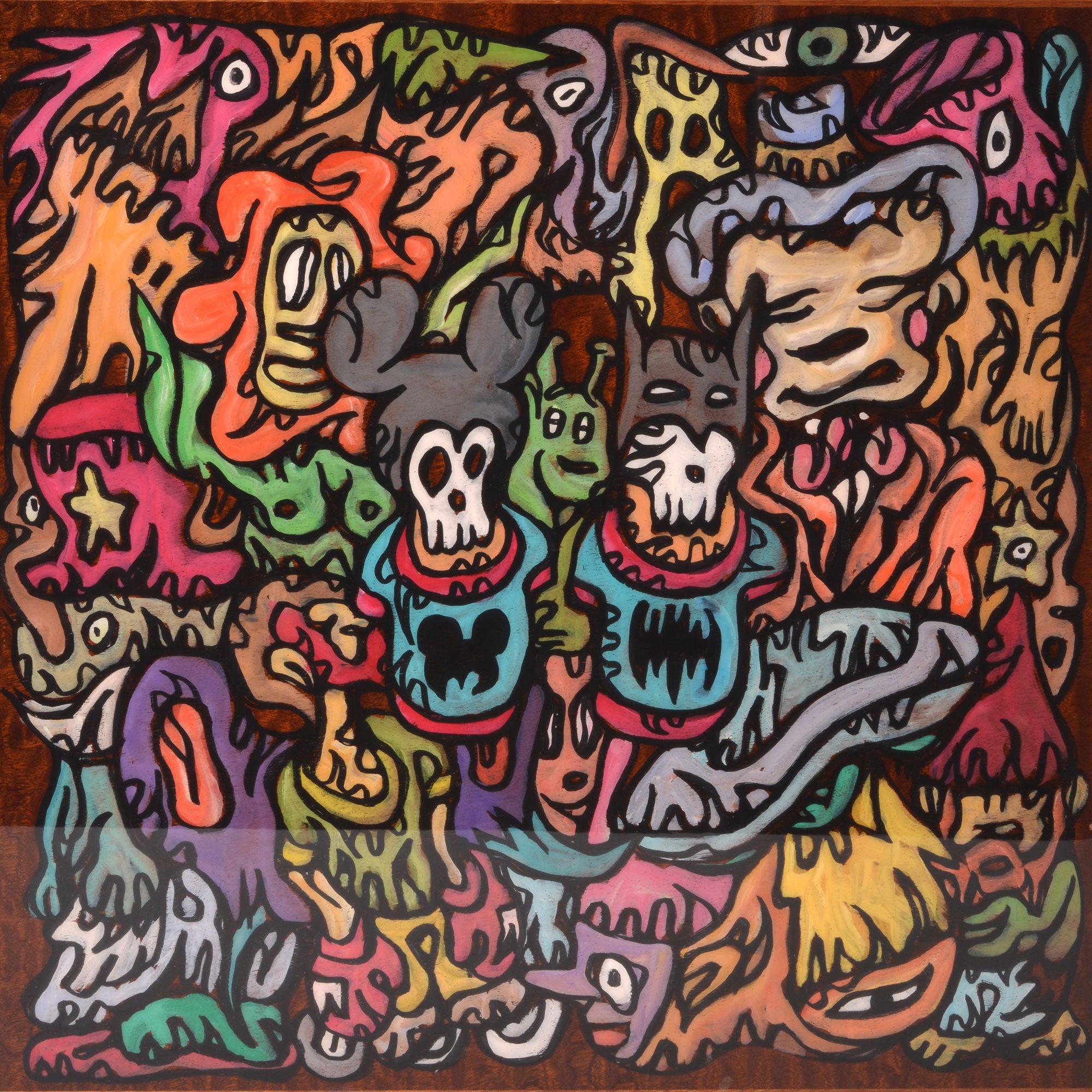 200 cigars humidor "Mickey vs Batman" by the artist Fabien Verschaere