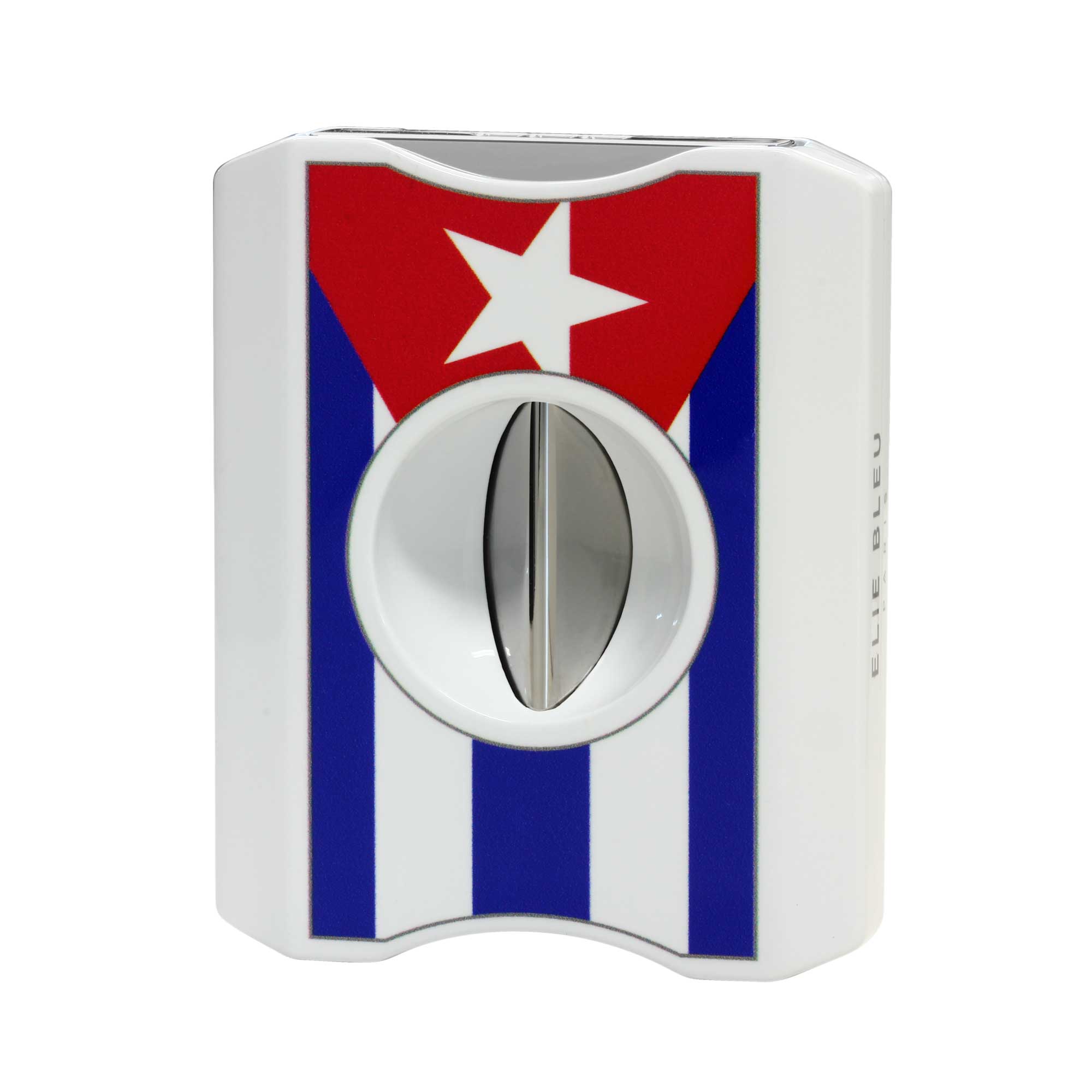 Cigar Cutter - V Cut "Cuban Flag"