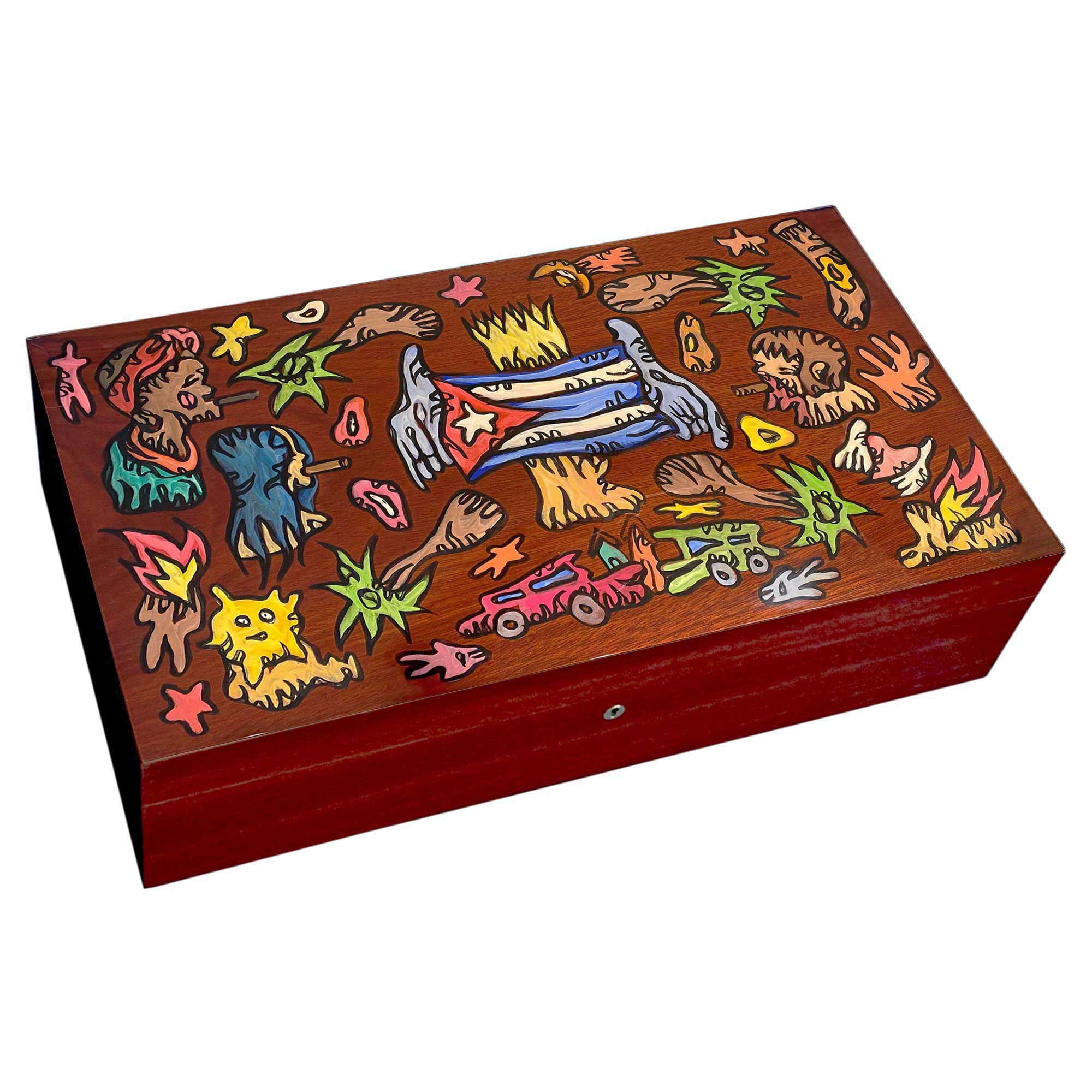 "Cuba libre" box set - Street Art - 250 cigars by the artist Fabien Verschaere