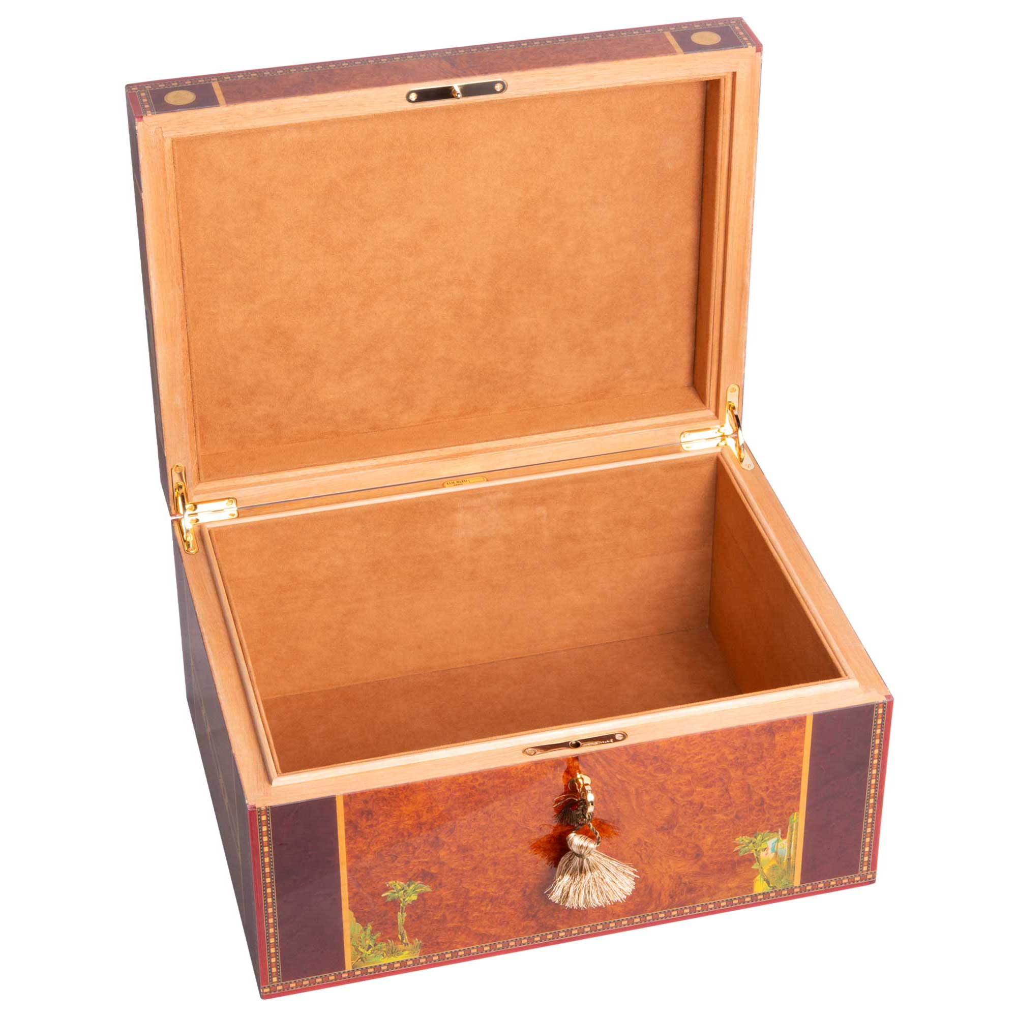 "Flor de Alba" - Coffret pour 36 Montres - Loupe d'amboine