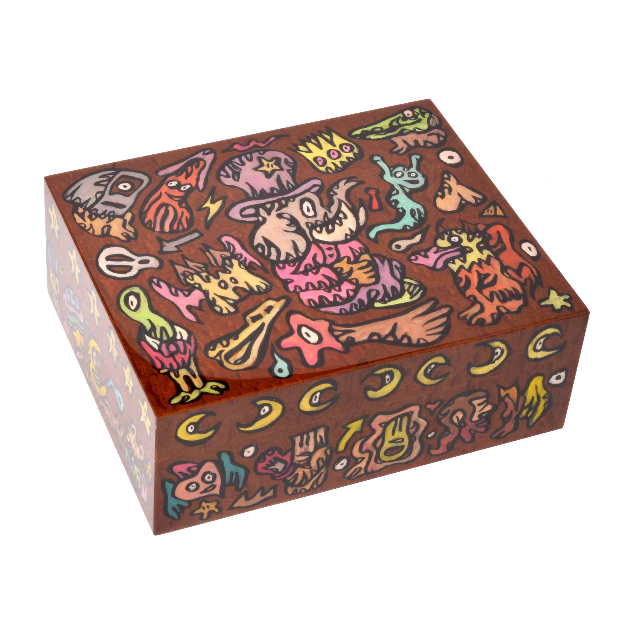 75 cigars humidor “Elephant” by the artist Fabien Verschaere