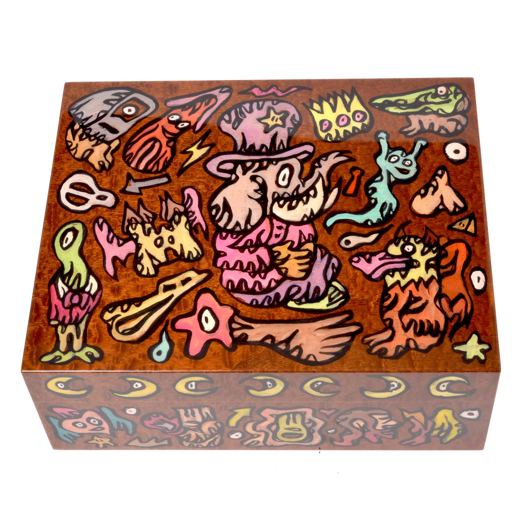75 cigars humidor “Elephant” by the artist Fabien Verschaere