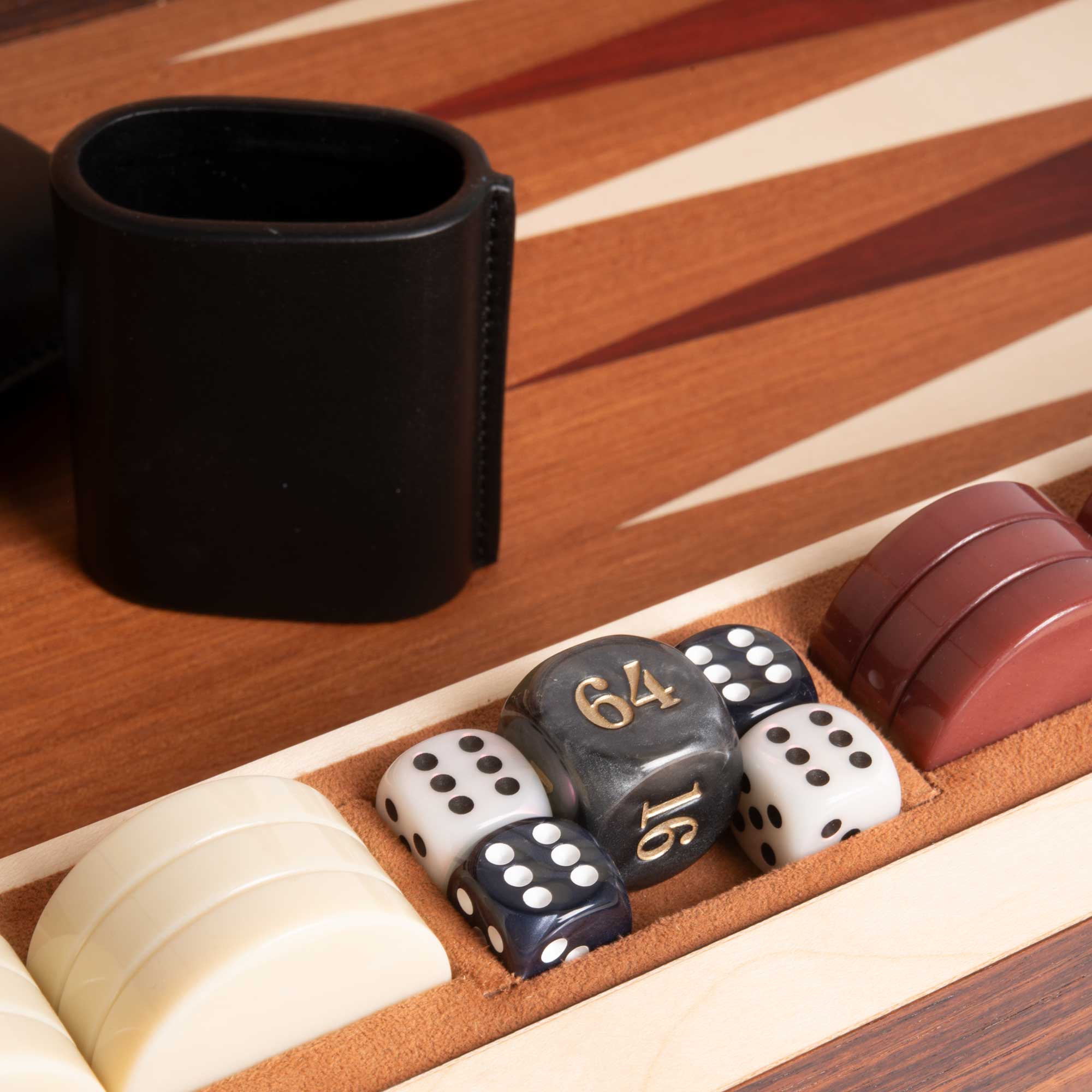 "Palissandre" - Marqueterie - Backgammon
