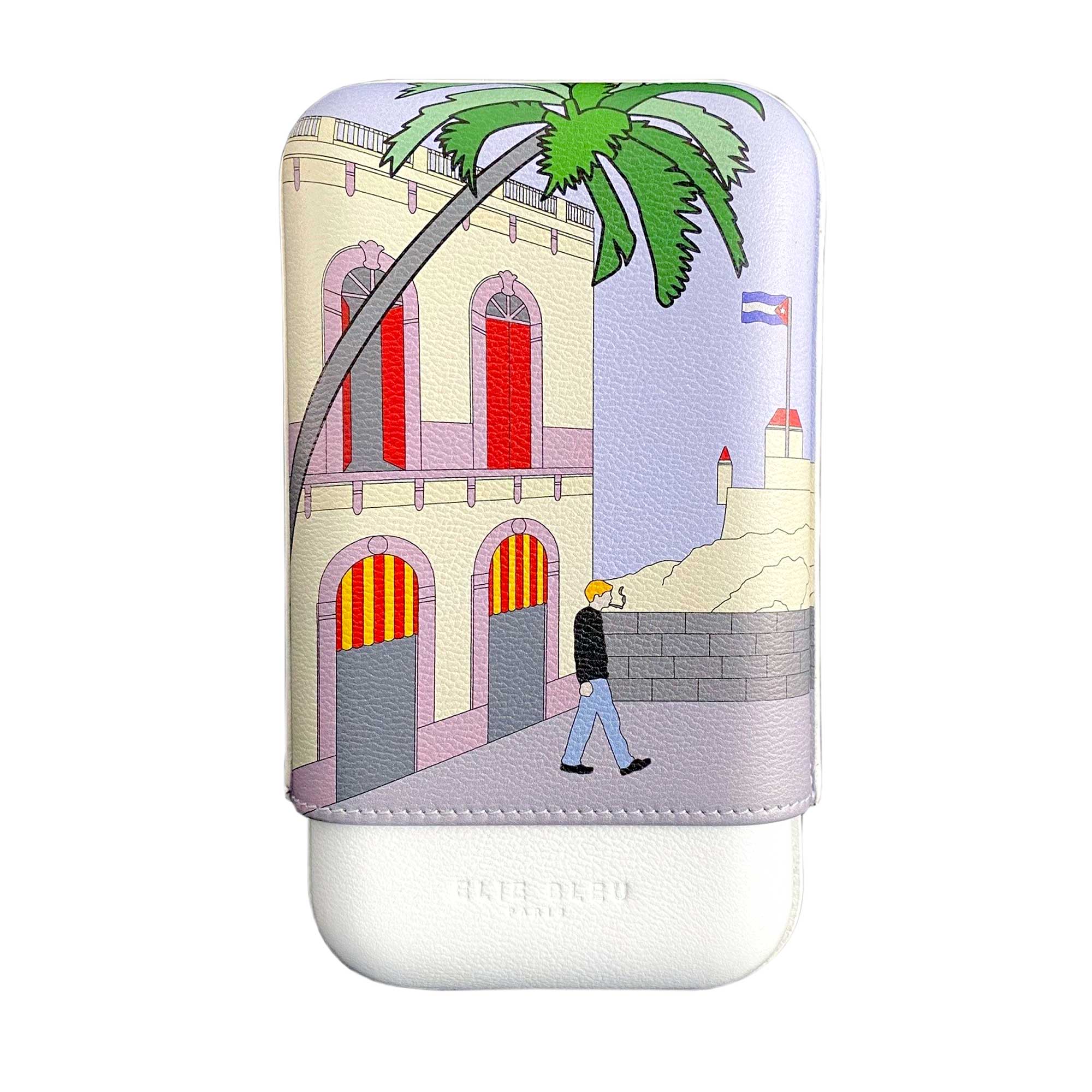 "Casa Cubana" Cigar Case - 3 Cigars caliber 27