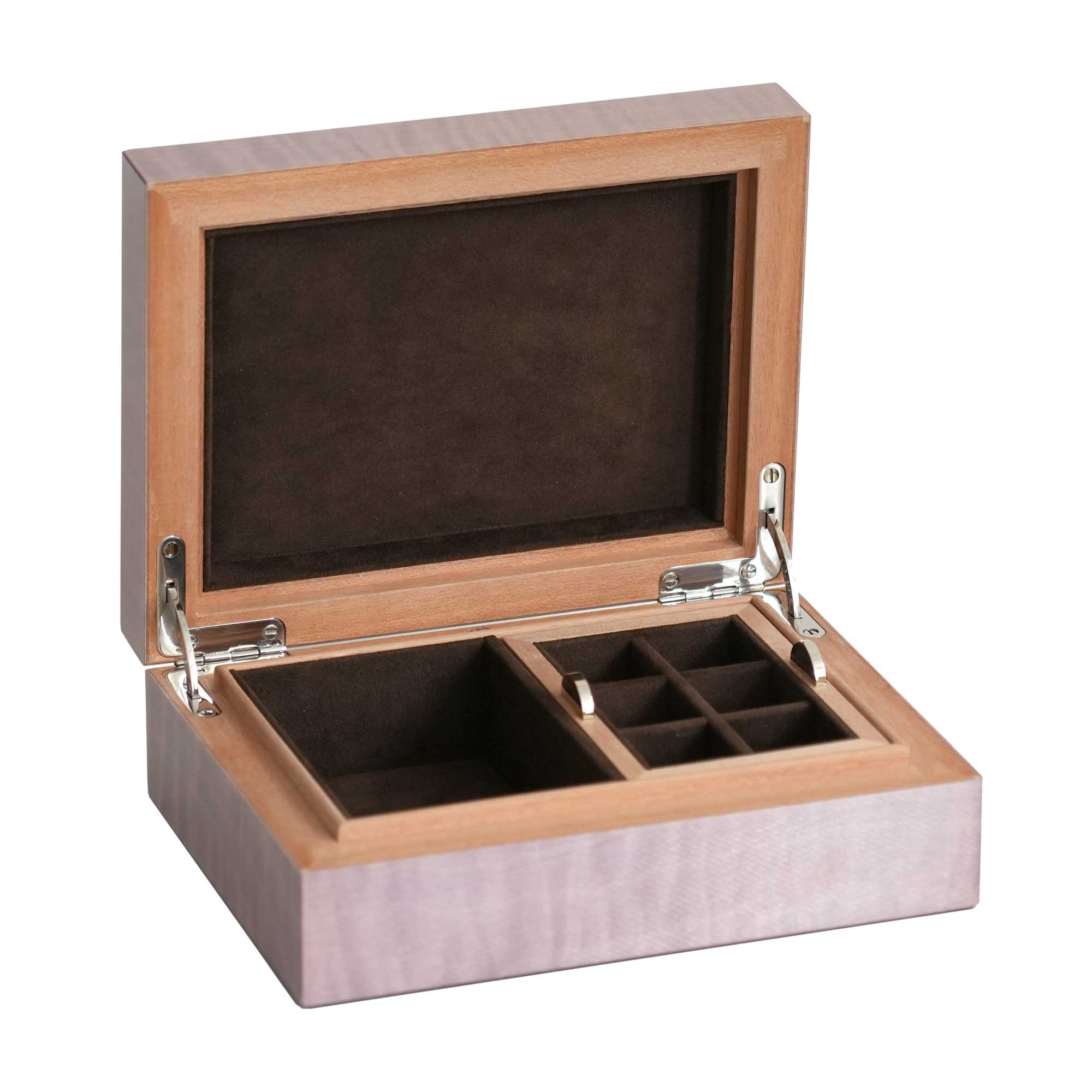 "Hiver" - Petit Coffret à Bijoux en Marqueterie