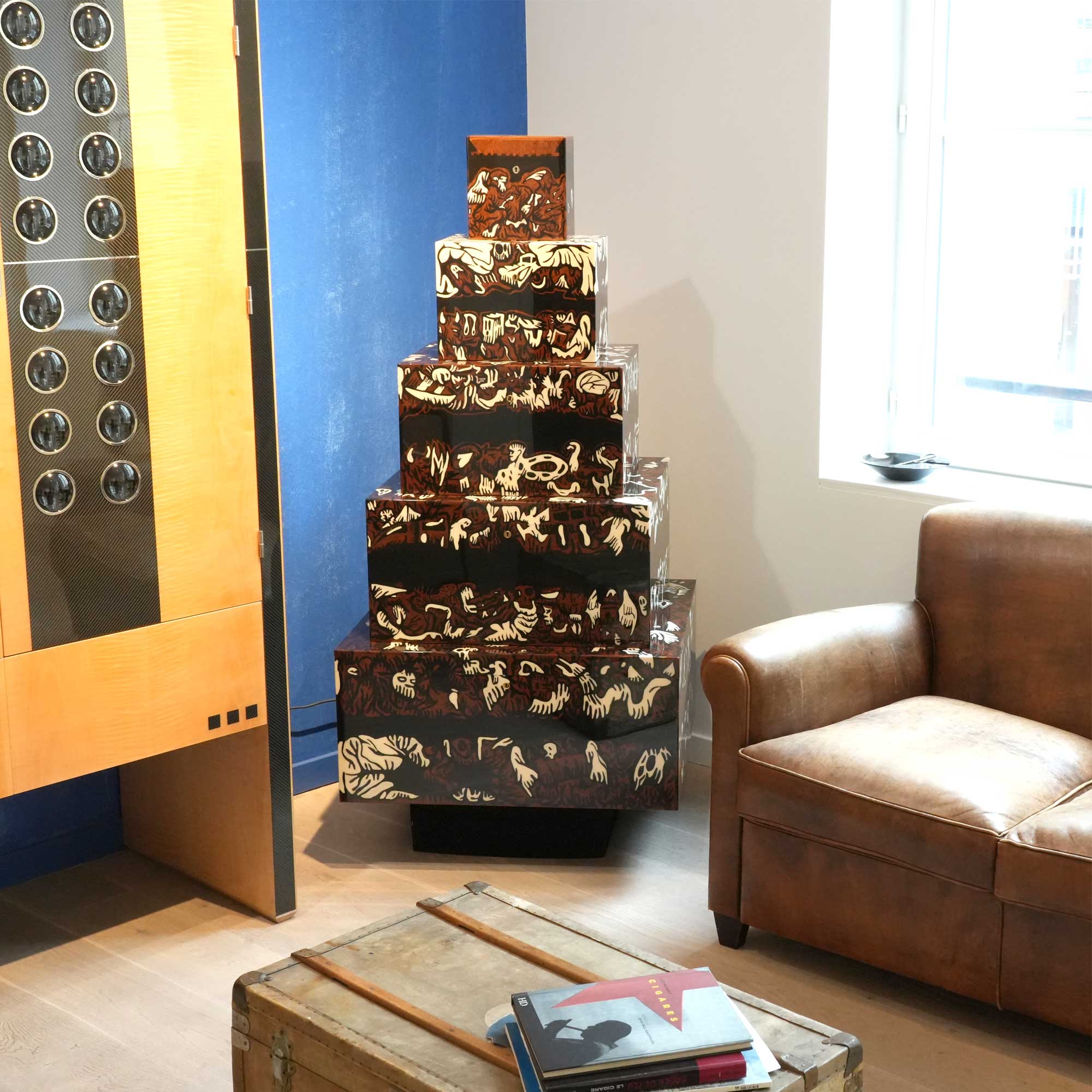 Coffrets Gigognes par l'artiste Fabien Verschaere