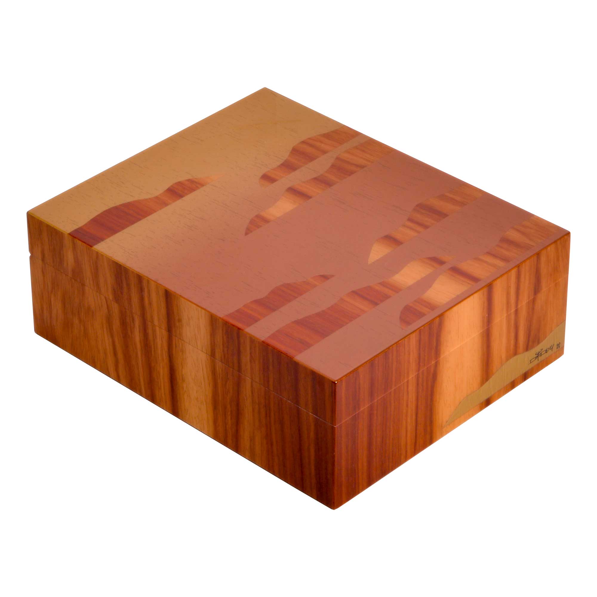 “Ember After Light” Cigar Box by Artist “Dadou” Sandy Perruzza – 75 Cigars