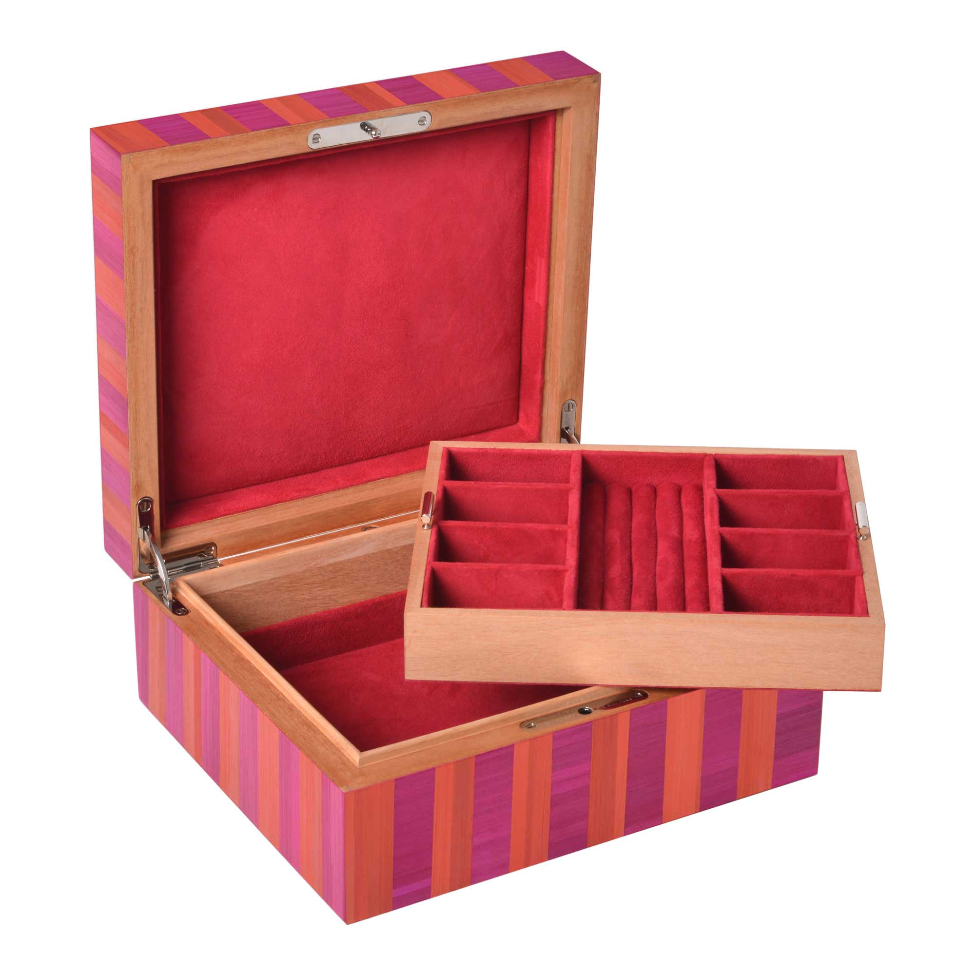 "Straw Marquetry" - Sunset - Jewelry Box size 50