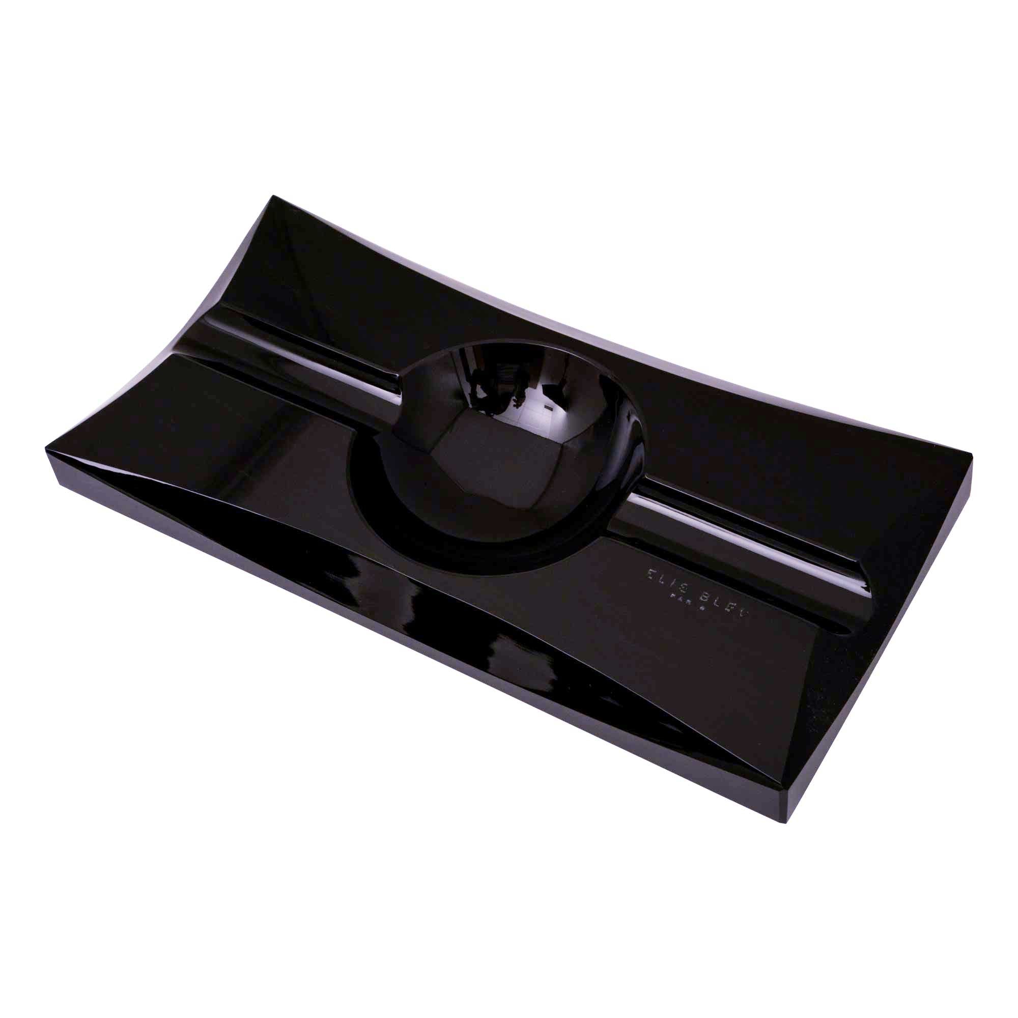 “2 Cigars” Obsidian Ashtray - Vakar Collection