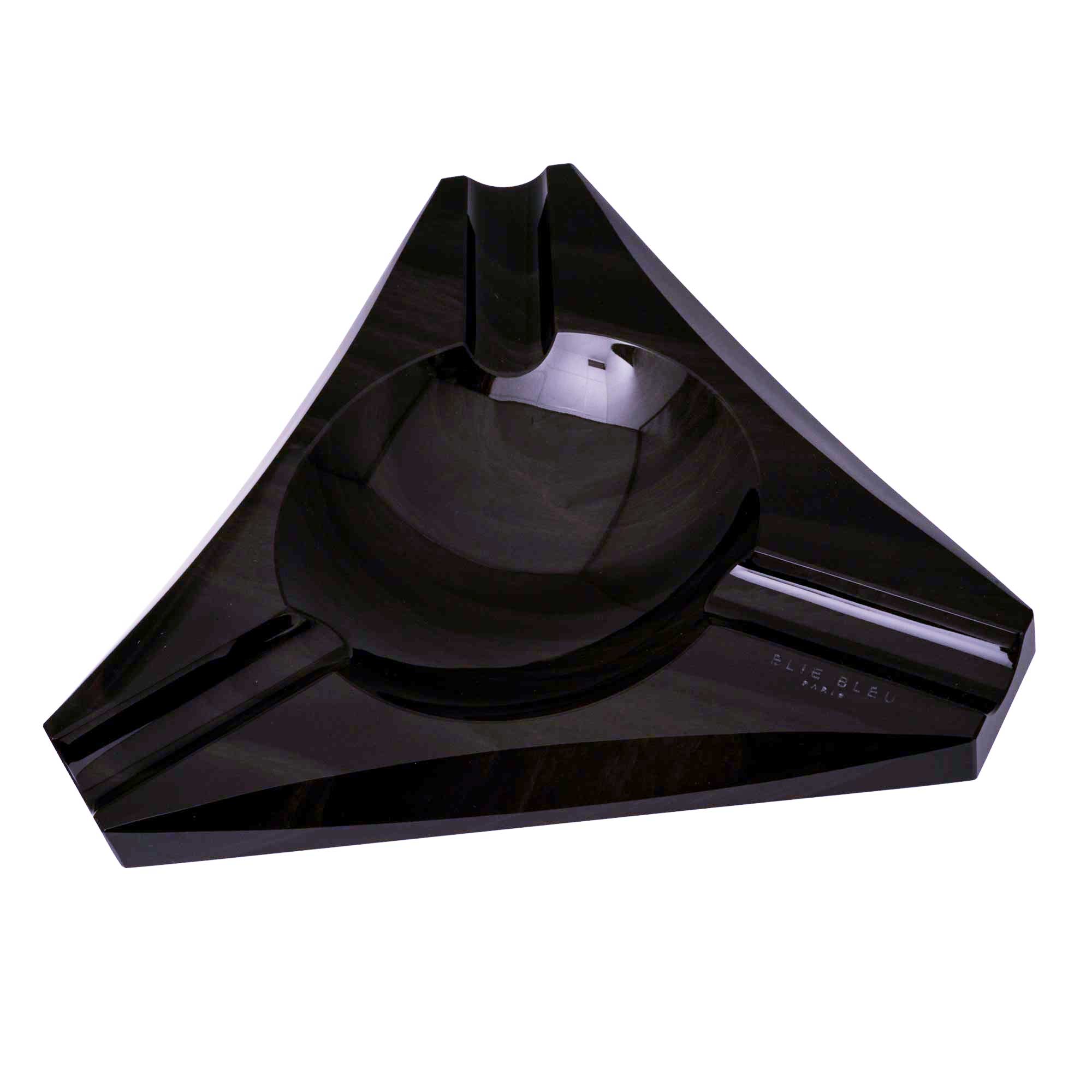 “3 Cigars” Obsidian Ashtray - Vakar Collection