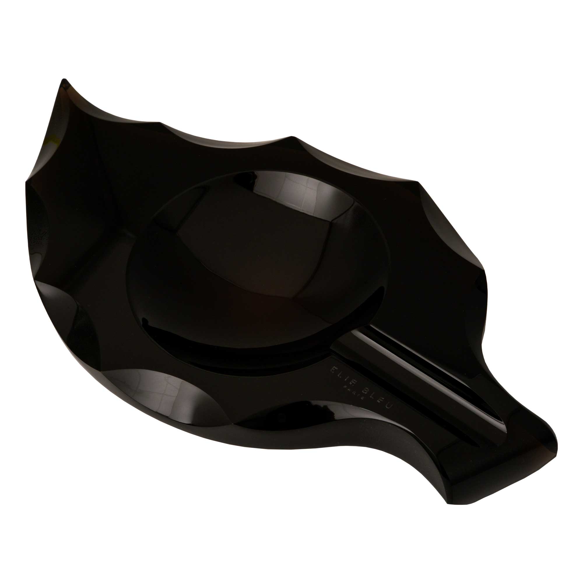 Cendrier “Feuille de Tabac” en Obsidienne - Collection Vakar