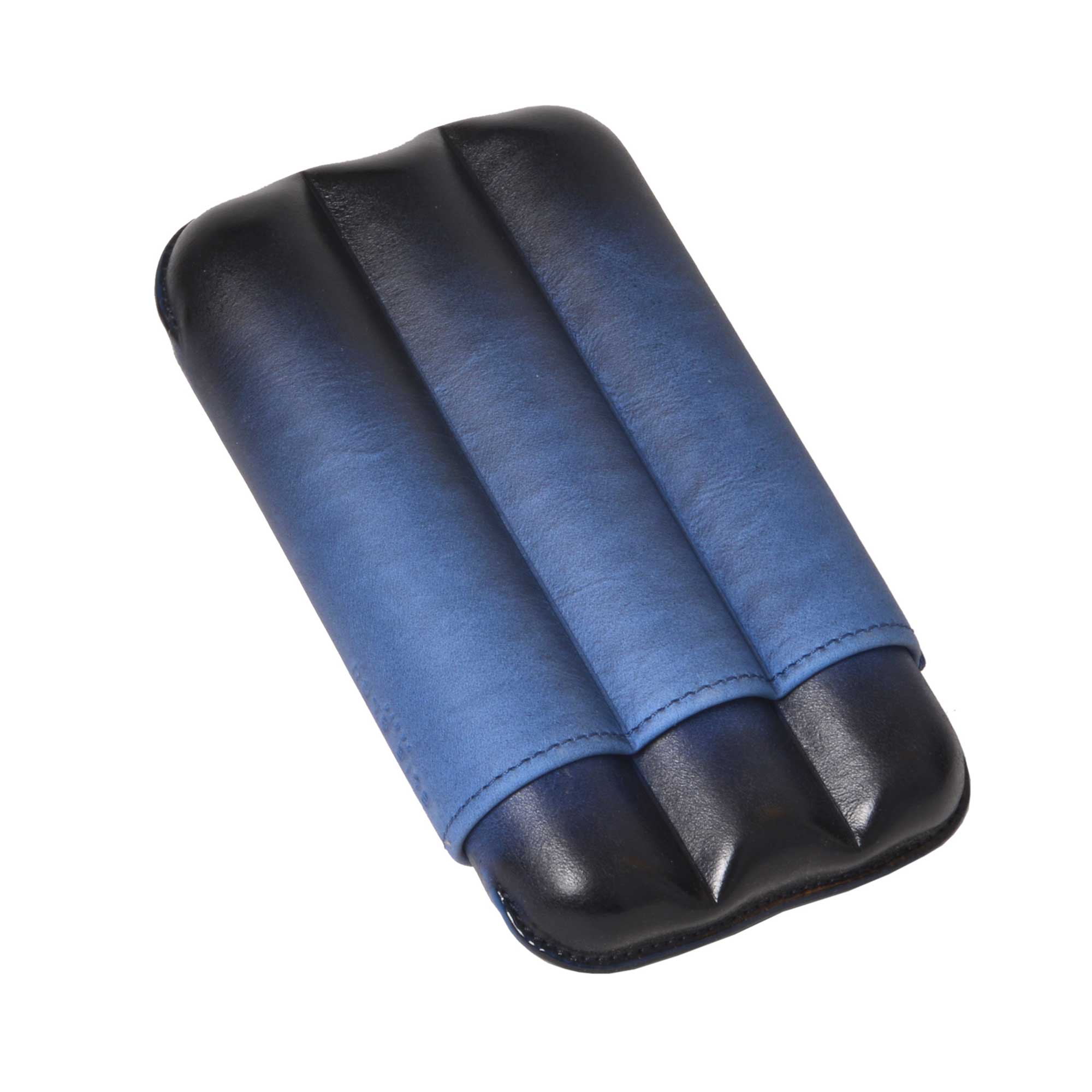 Etui  Cigares en Cuir Patin pour 3 Cigares