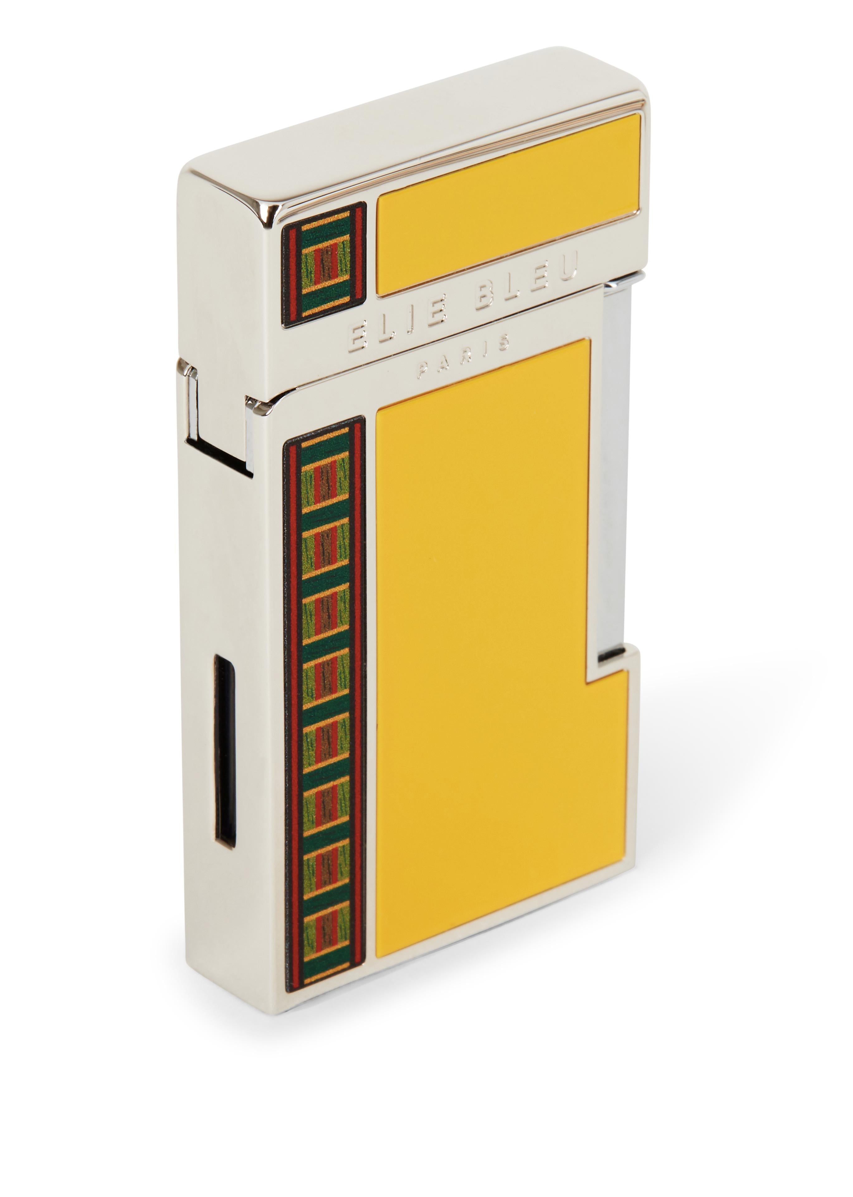 briquet de poche pour cigare de luxe jaune