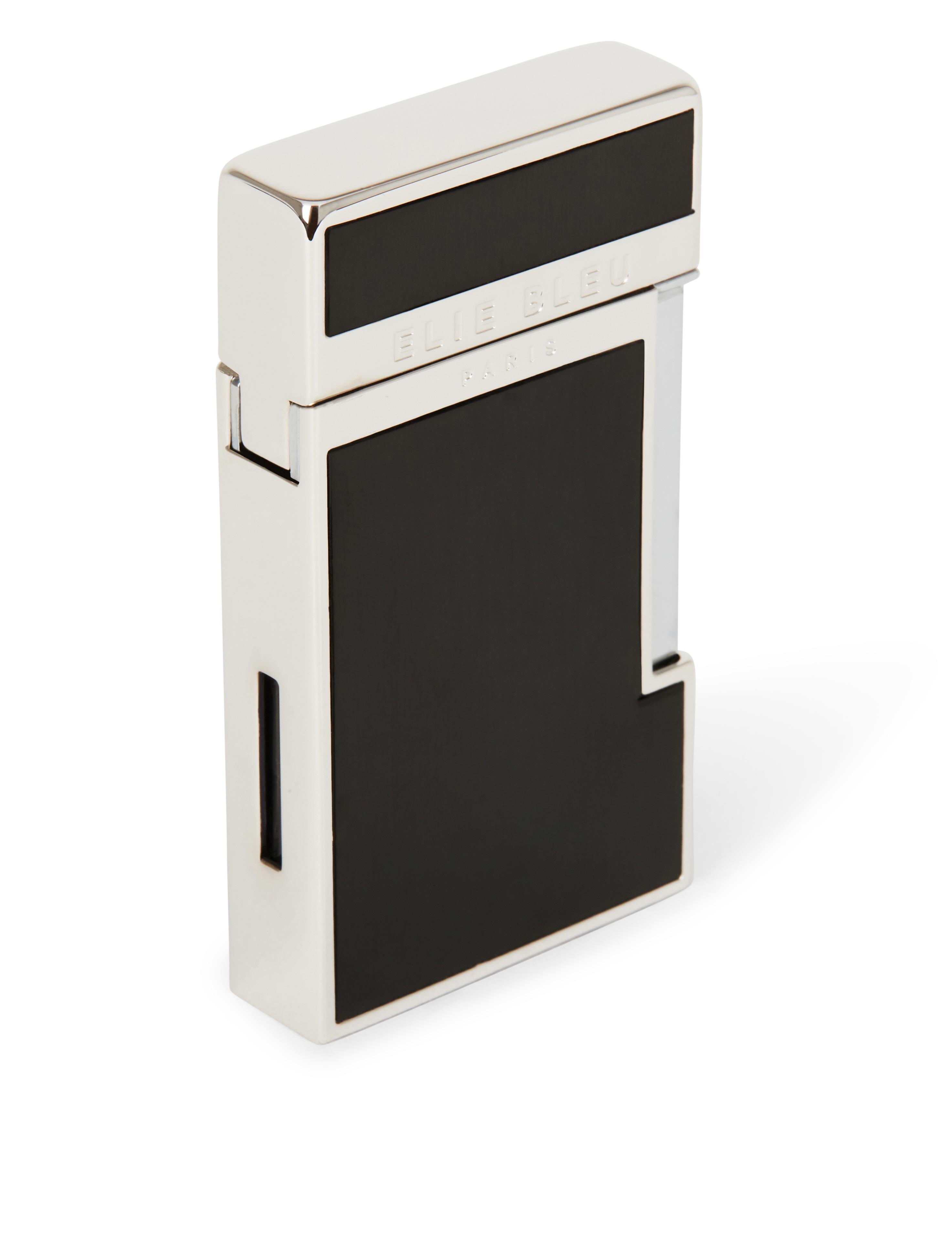 Briquet de Poche pour cigare Bicolor noir et argent