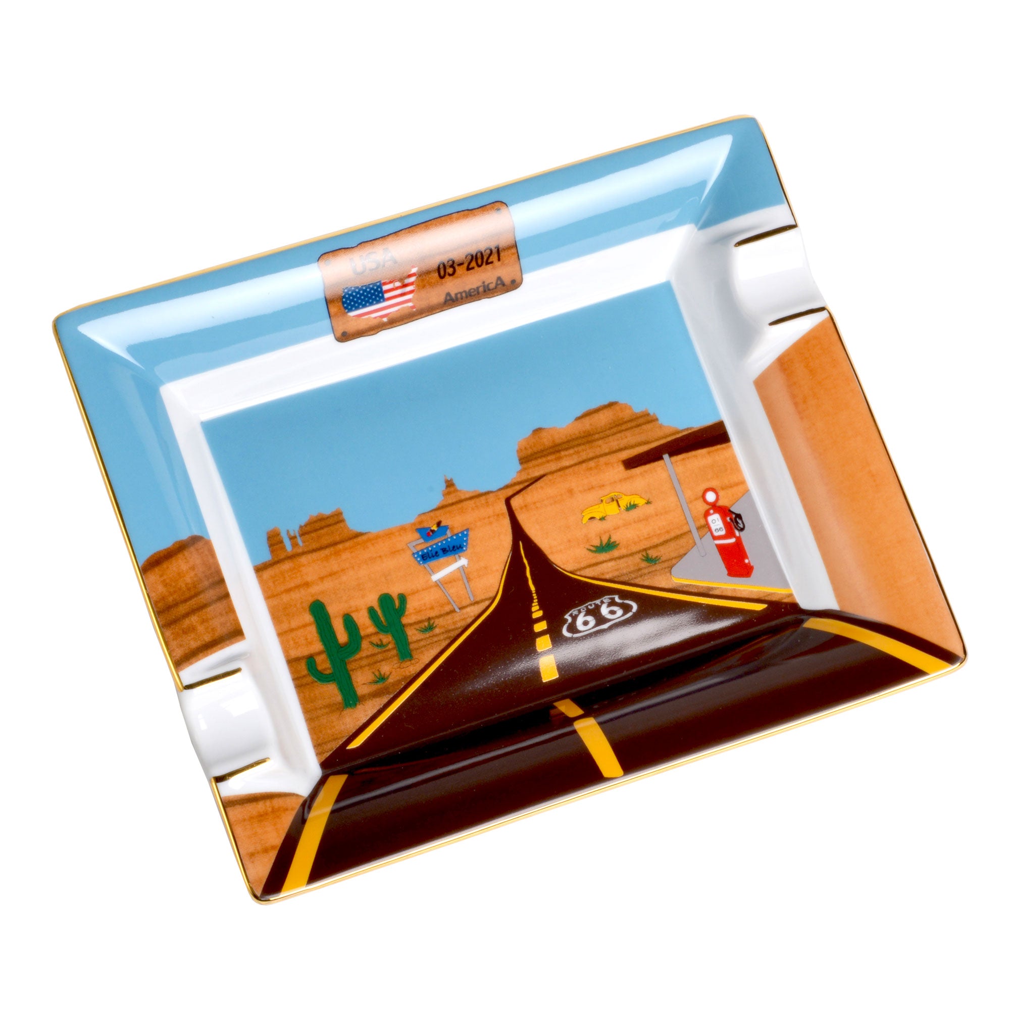 Cendrier-porcelaine-route-66