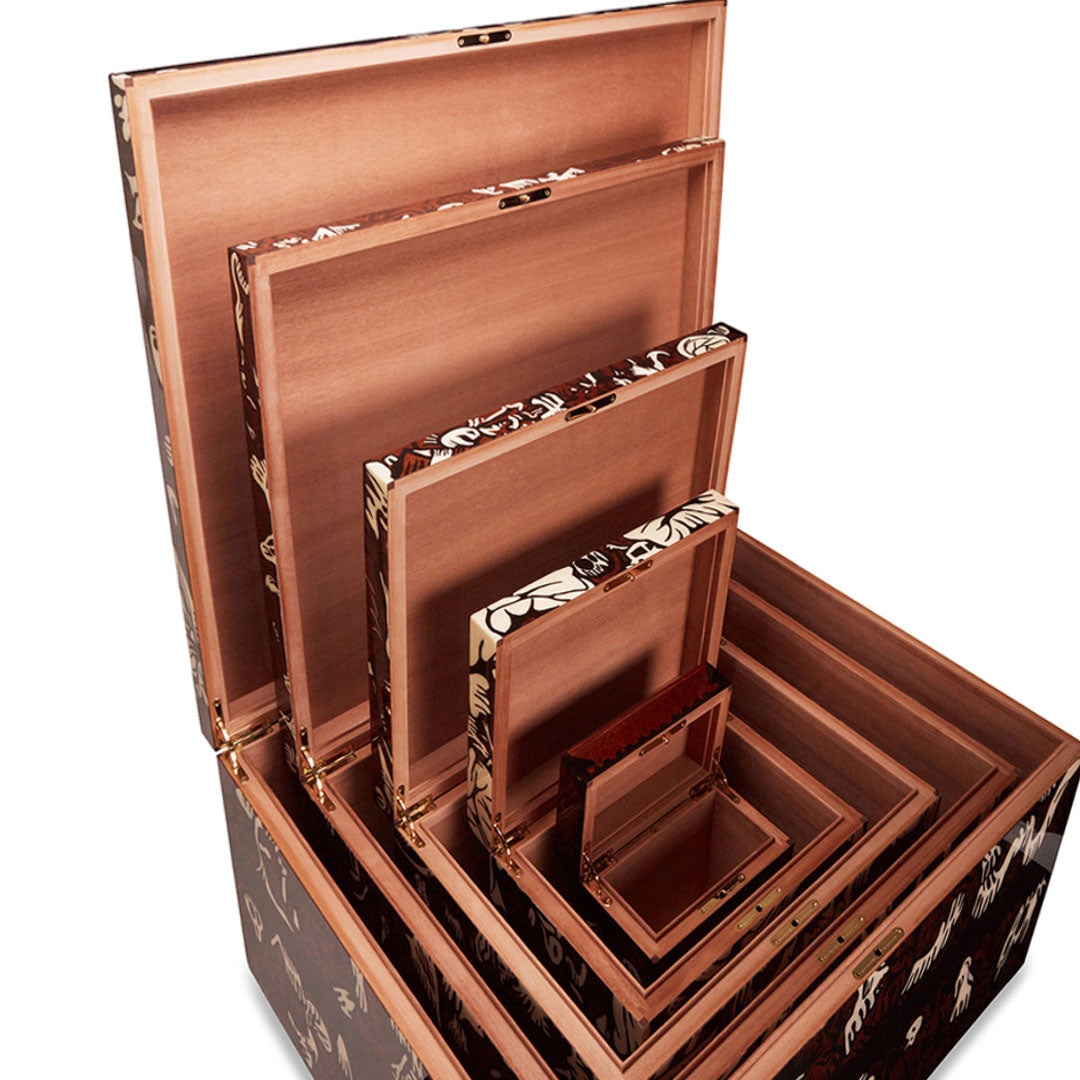 Coffrets Gigognes par l'artiste Fabien Verschaere - Elie Bleu