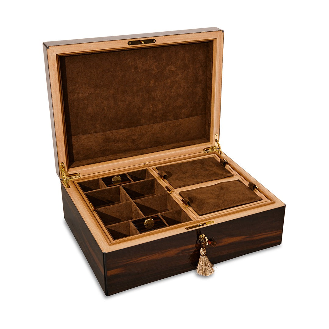"Classique" - Coffret à Bijoux - Grande Taille - Elie Bleu