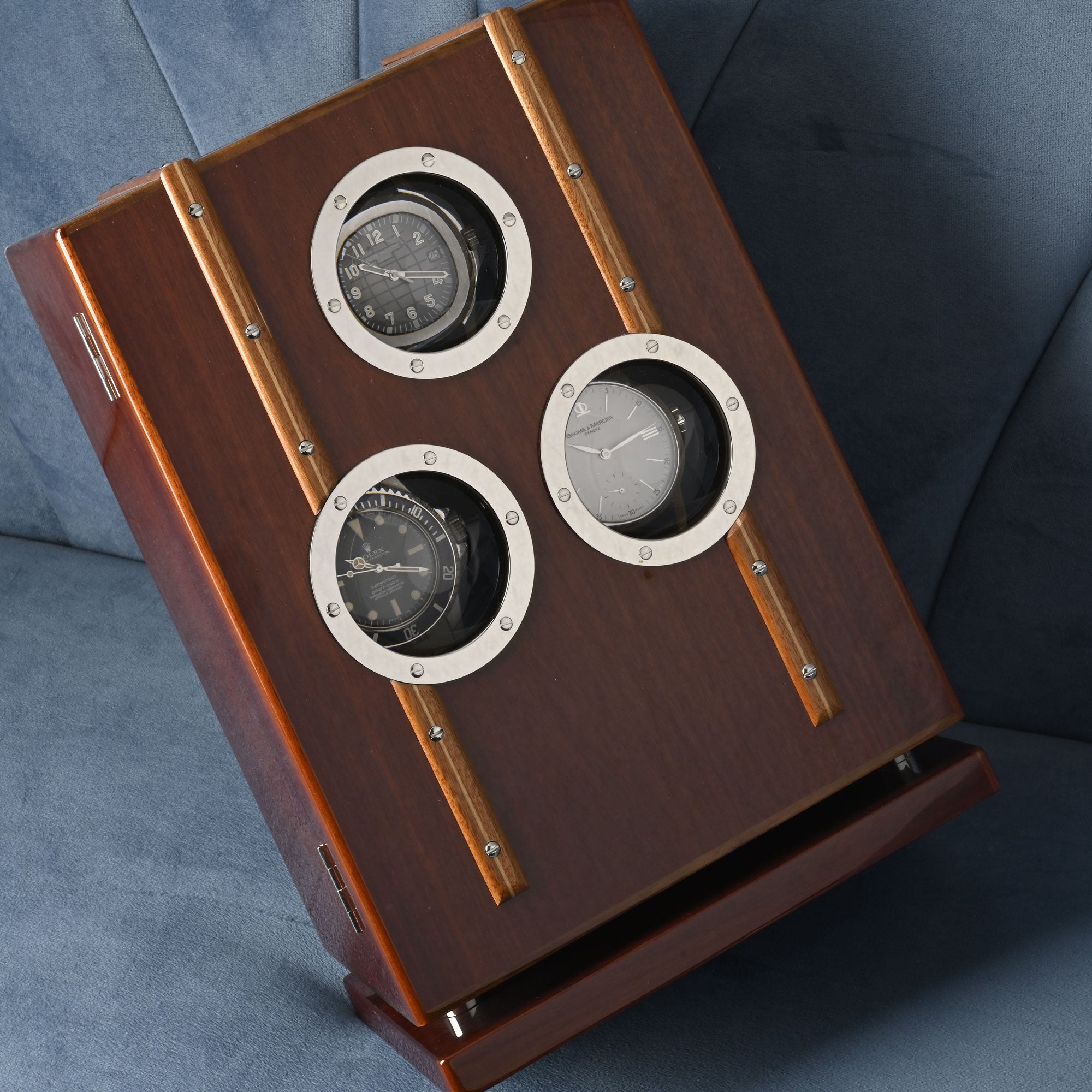 "Yatching" - Remontoir 3 montres - Elie Bleu