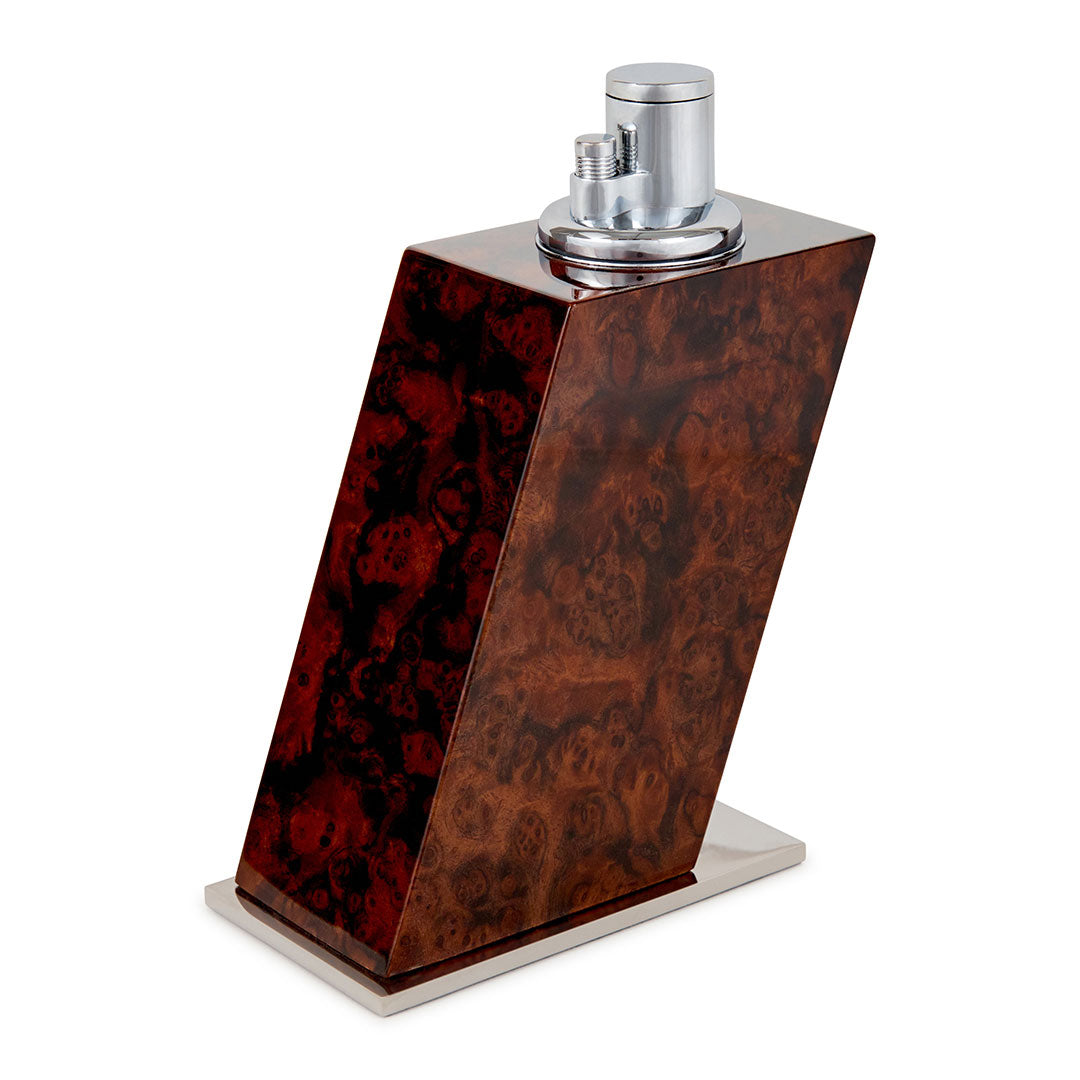 briquet de table triple flamme bois précieux