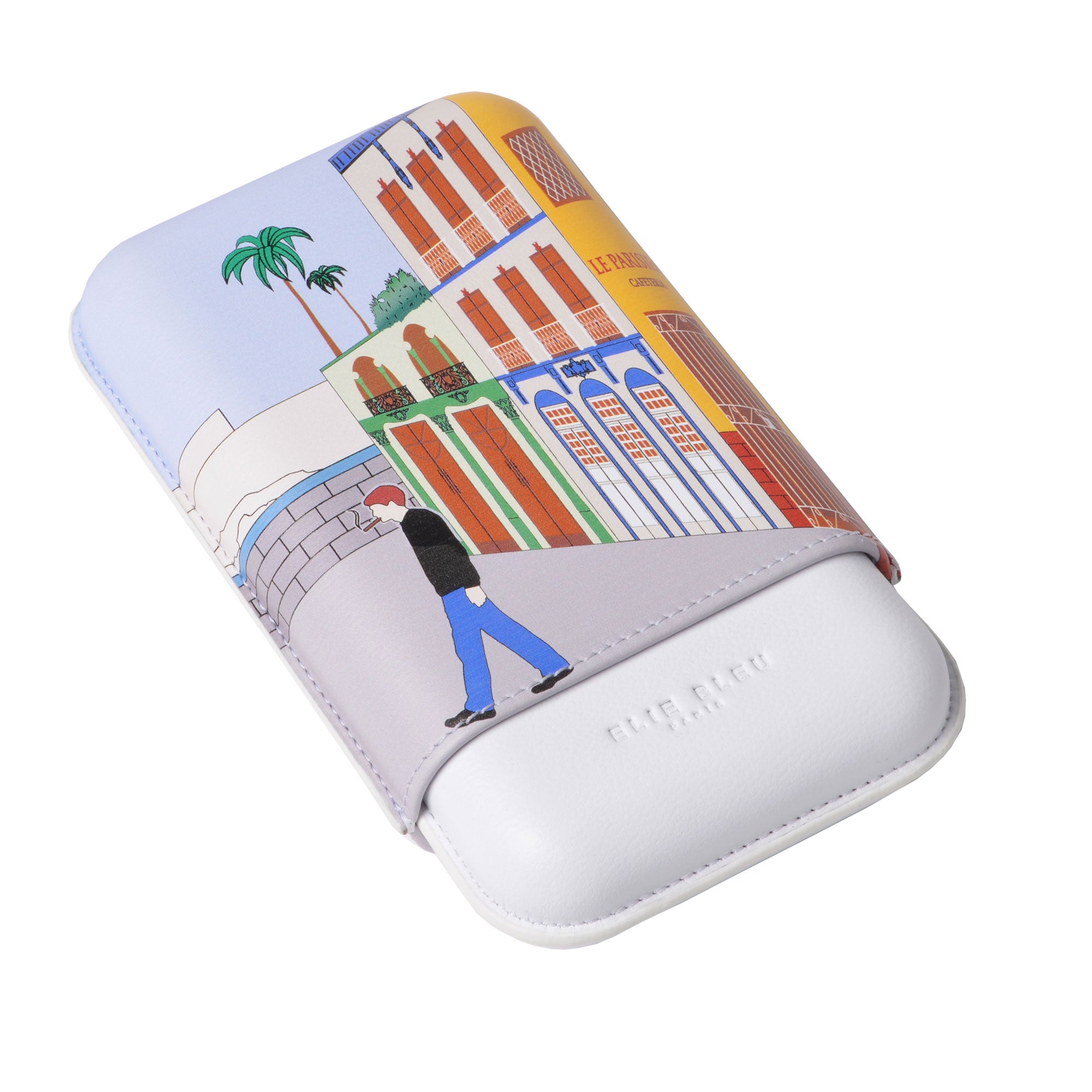 étui à cigares en cuir de luxe 3 cigares