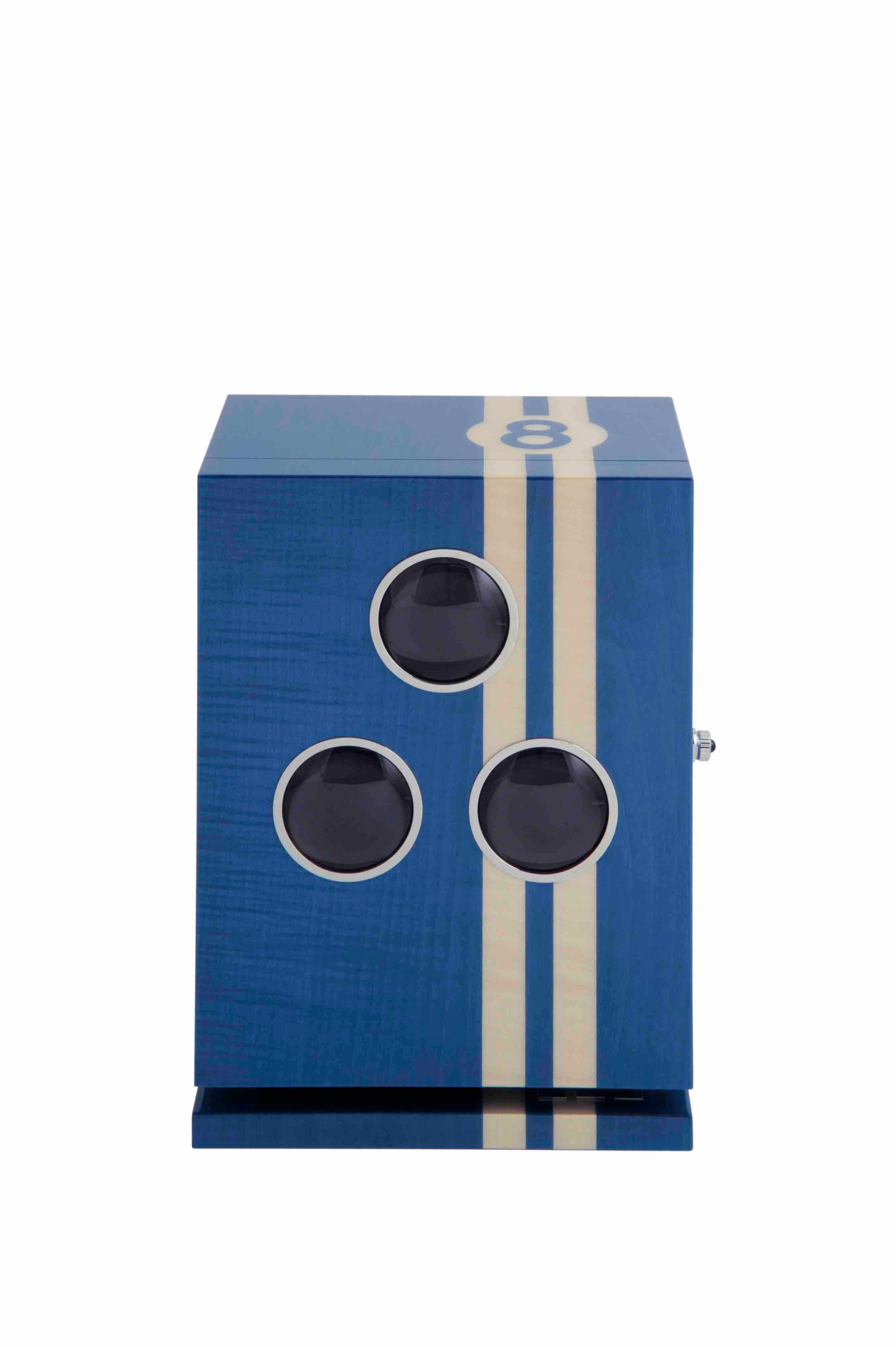 "Racing" - Remontoir 3 montres bleu - Elie Bleu