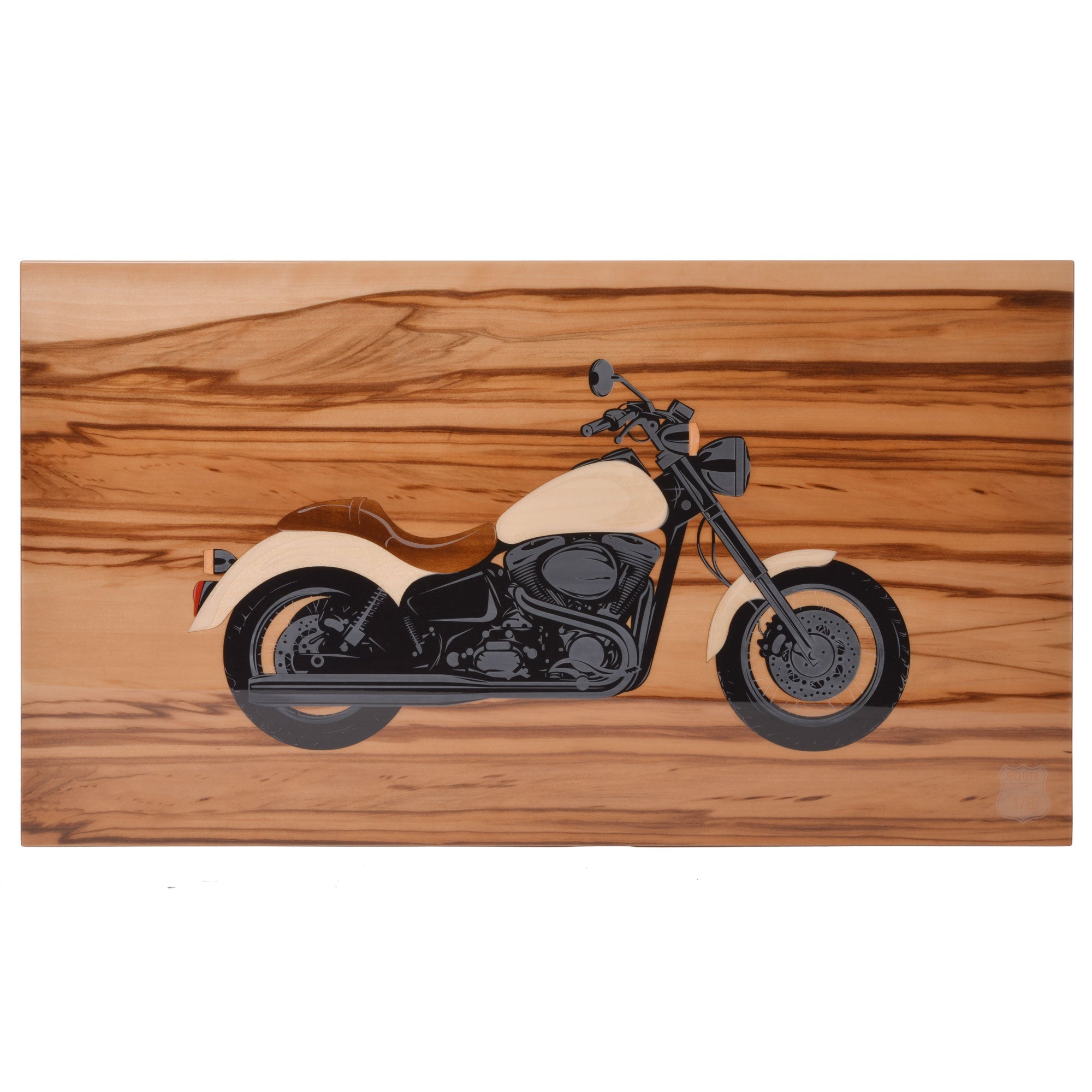 "Motorcycle - Natural - engraved - 110 Cigars