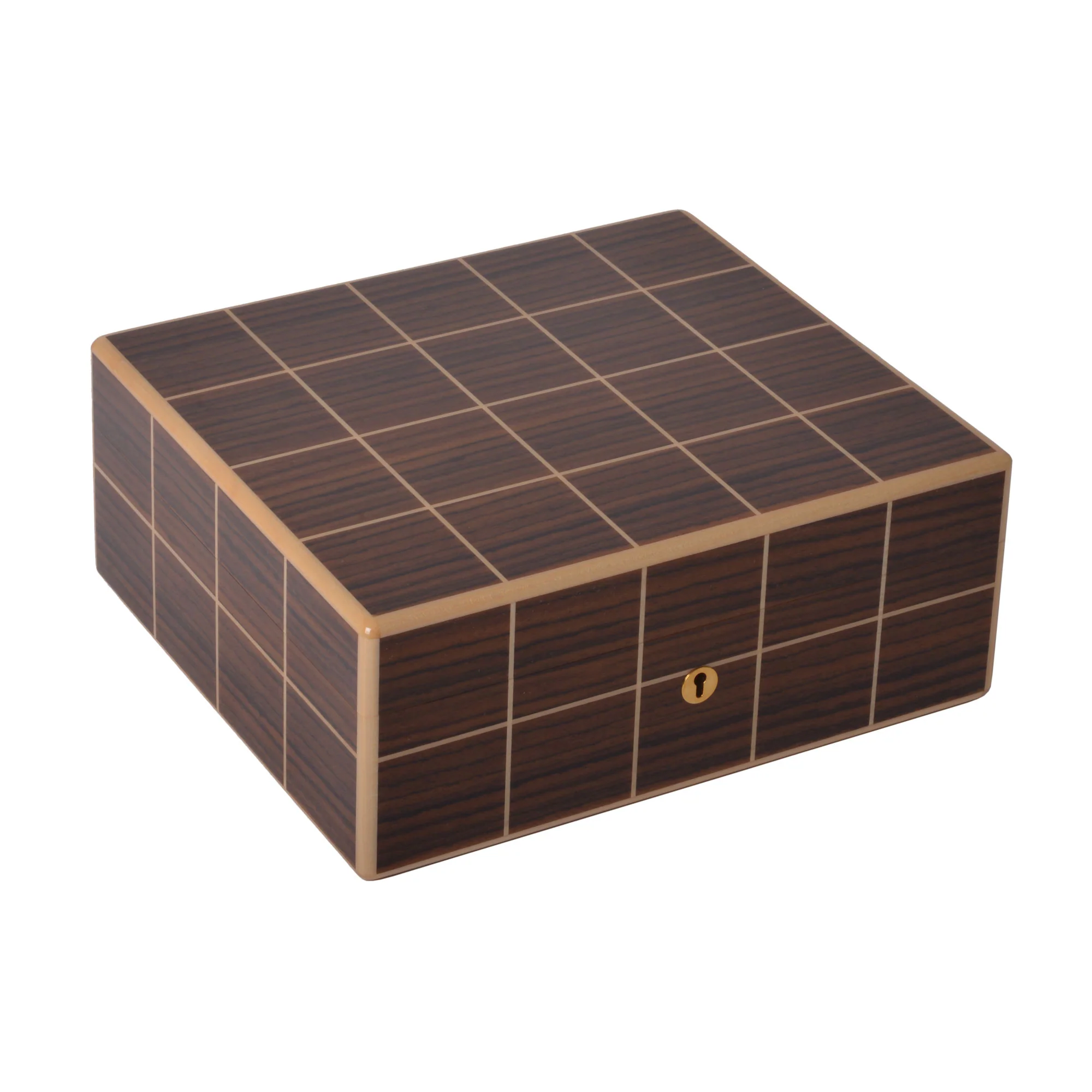 "Quadrillé" - Box for 32 rings or 32 pairs of cufflinks