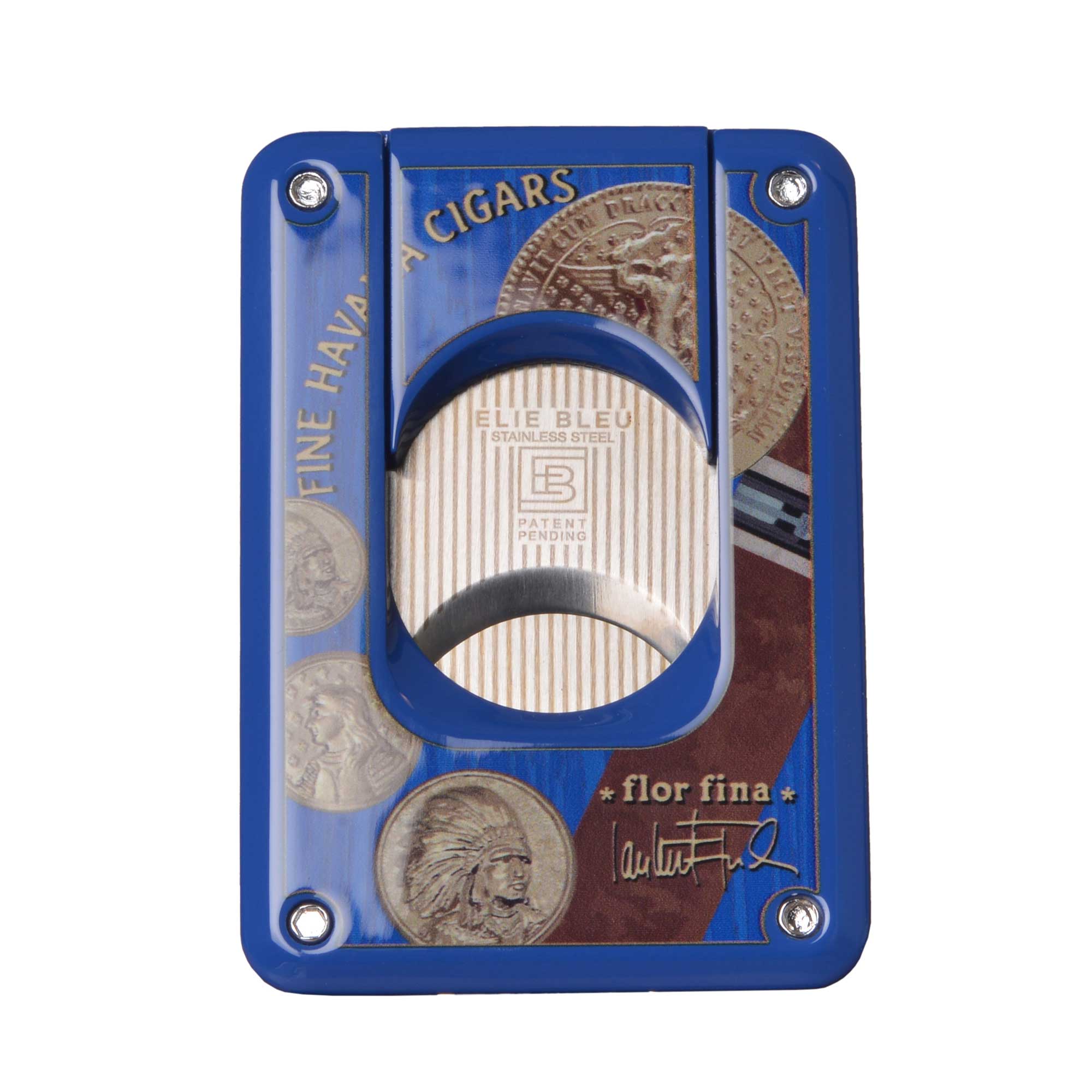 Medal Cigar Cutter - double blade - lacquered
