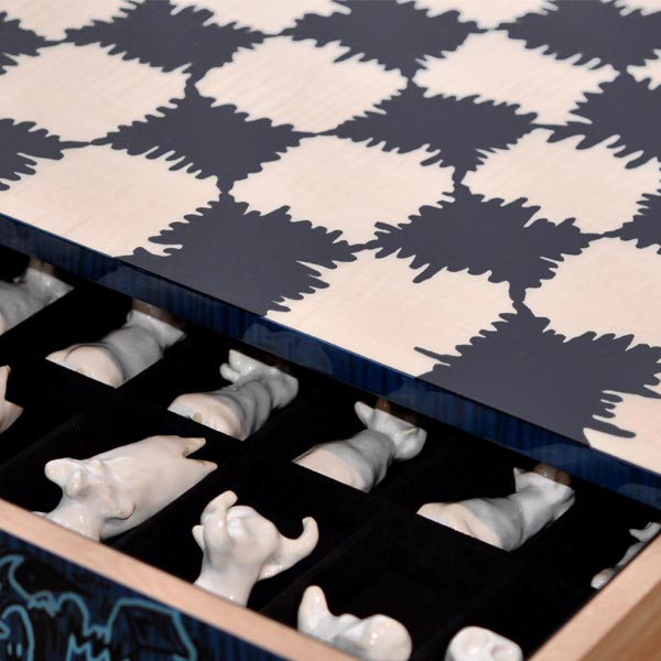Chessboard by the artist Fabien Verschaere - Elie Bleu