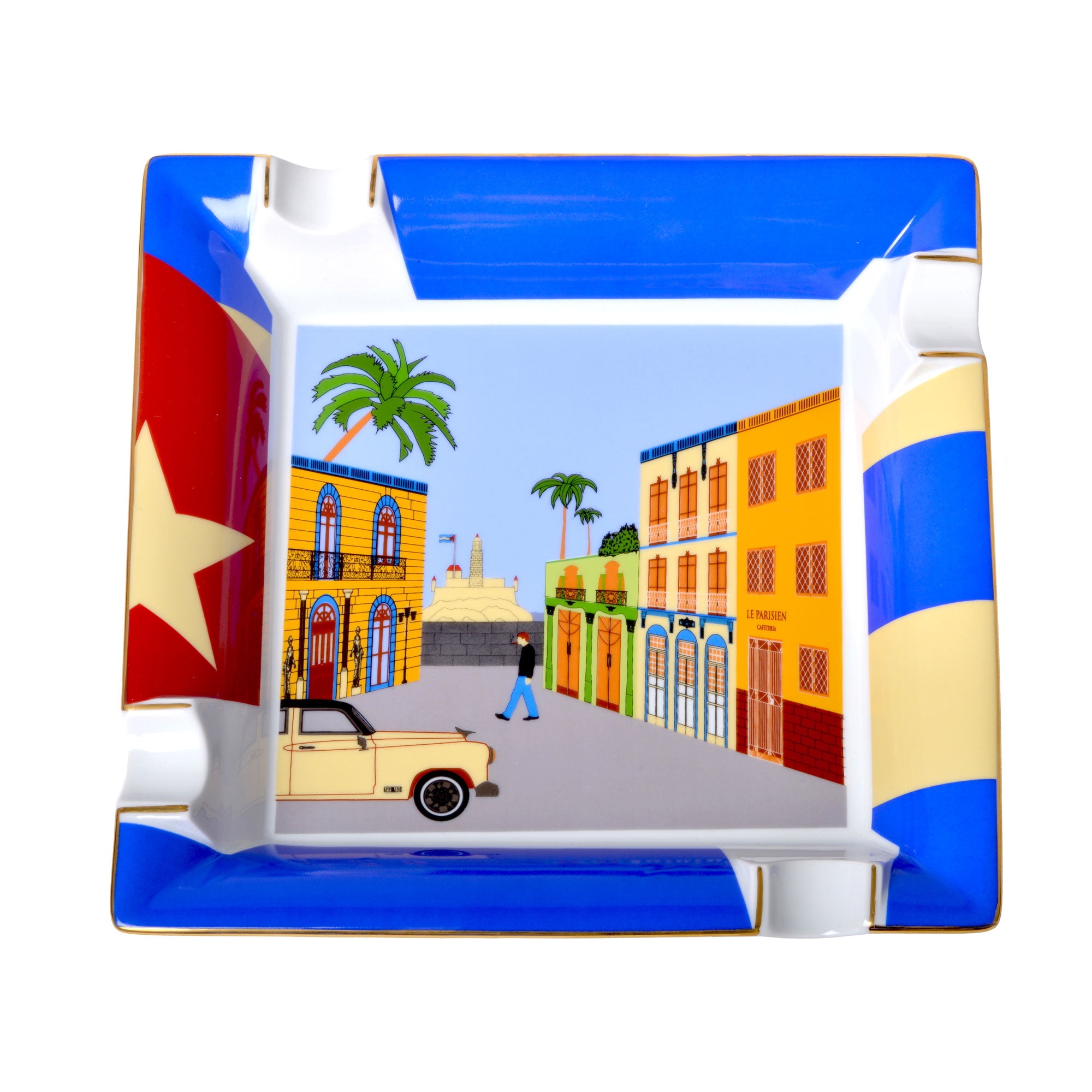 "Casa Cubana - Large Porcelain Ashtray