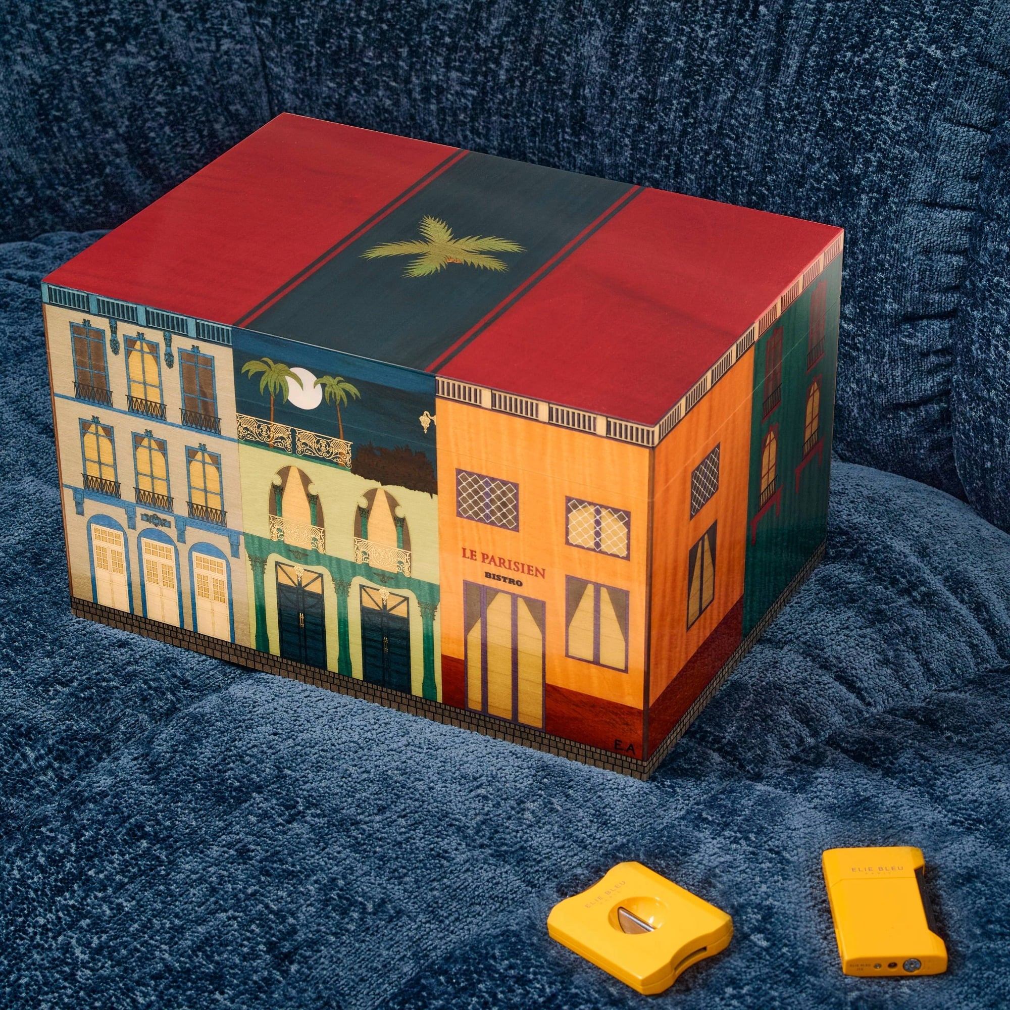 "Casa Cubana" Cigar Humidor - Le Parisien "By Night” - 75 cigars
