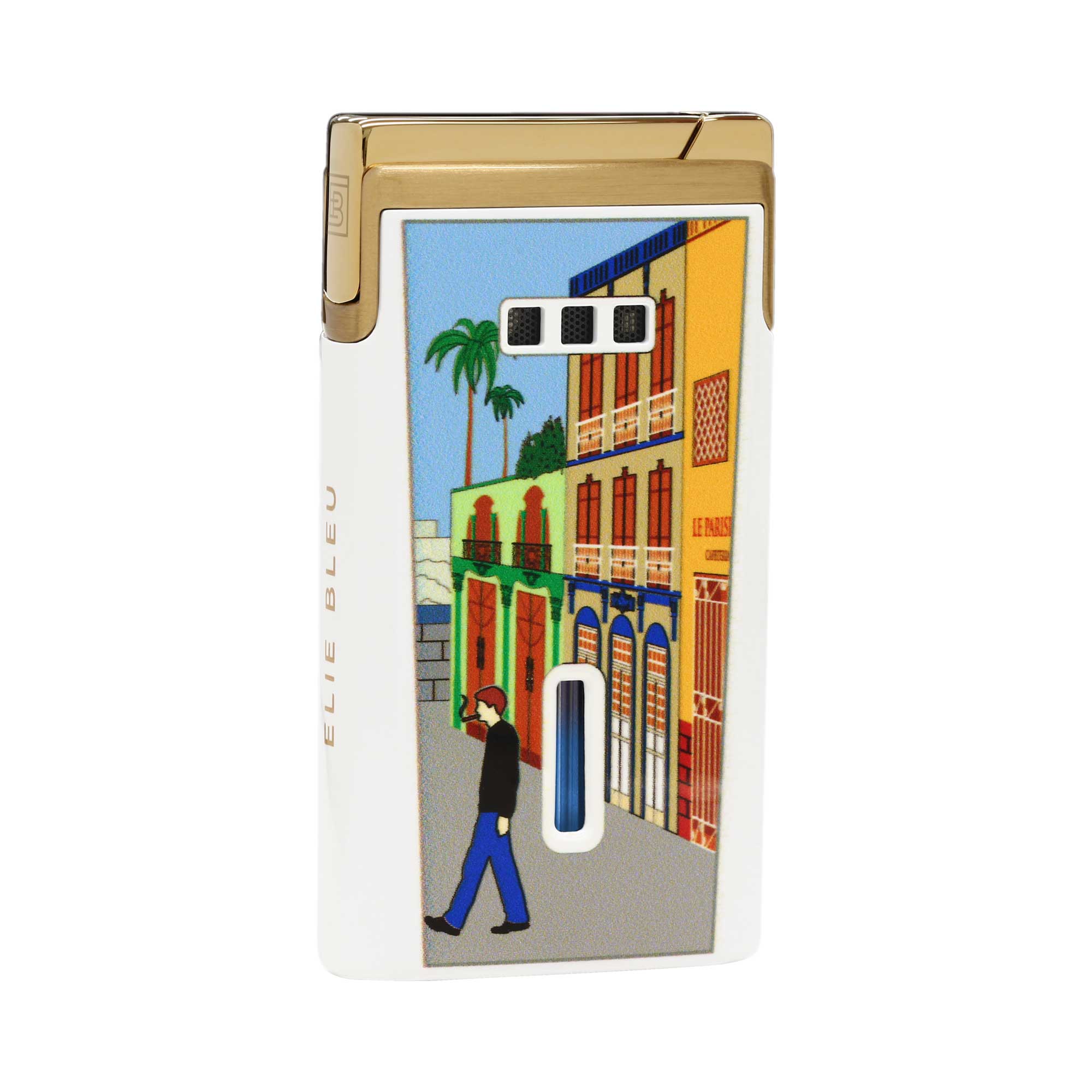 "J15" - Casa Cubana lacquer pocket lighter - Gold