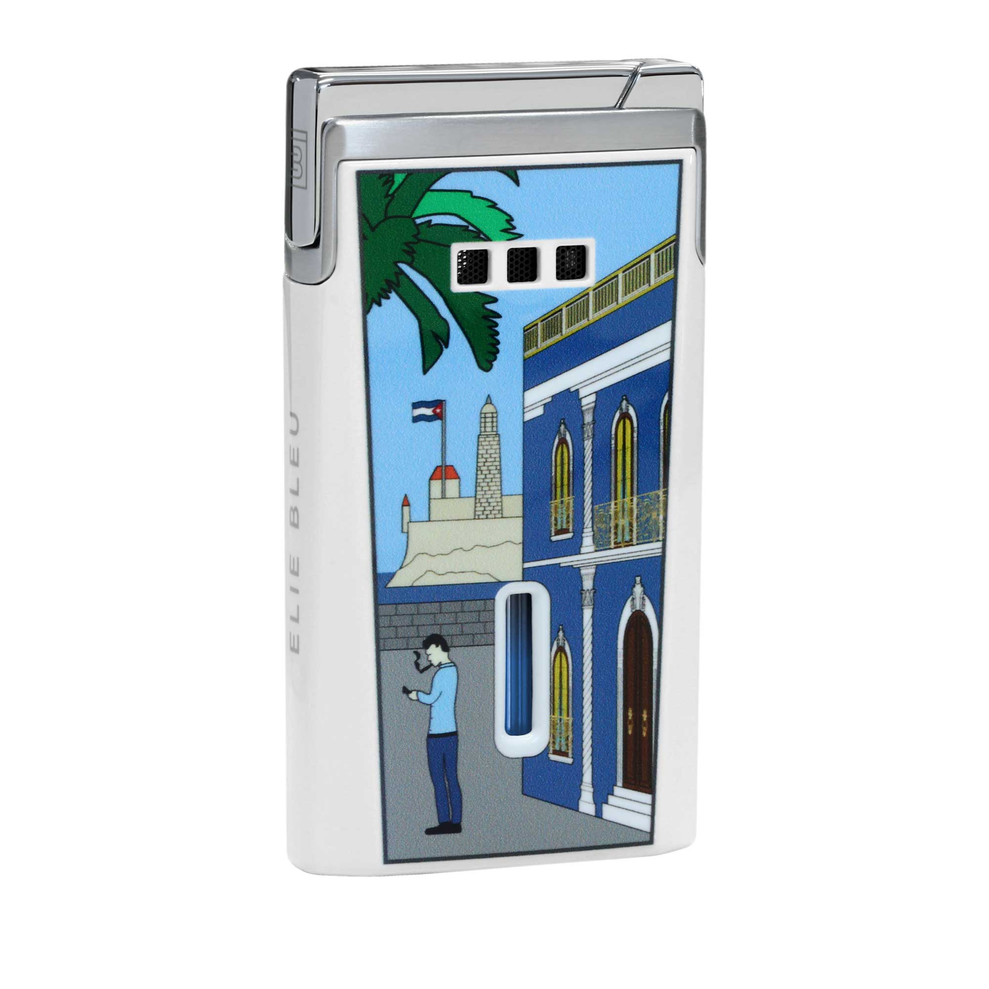 "J15" - Casa Cubana Lacquer Pocket Lighter - Carousel