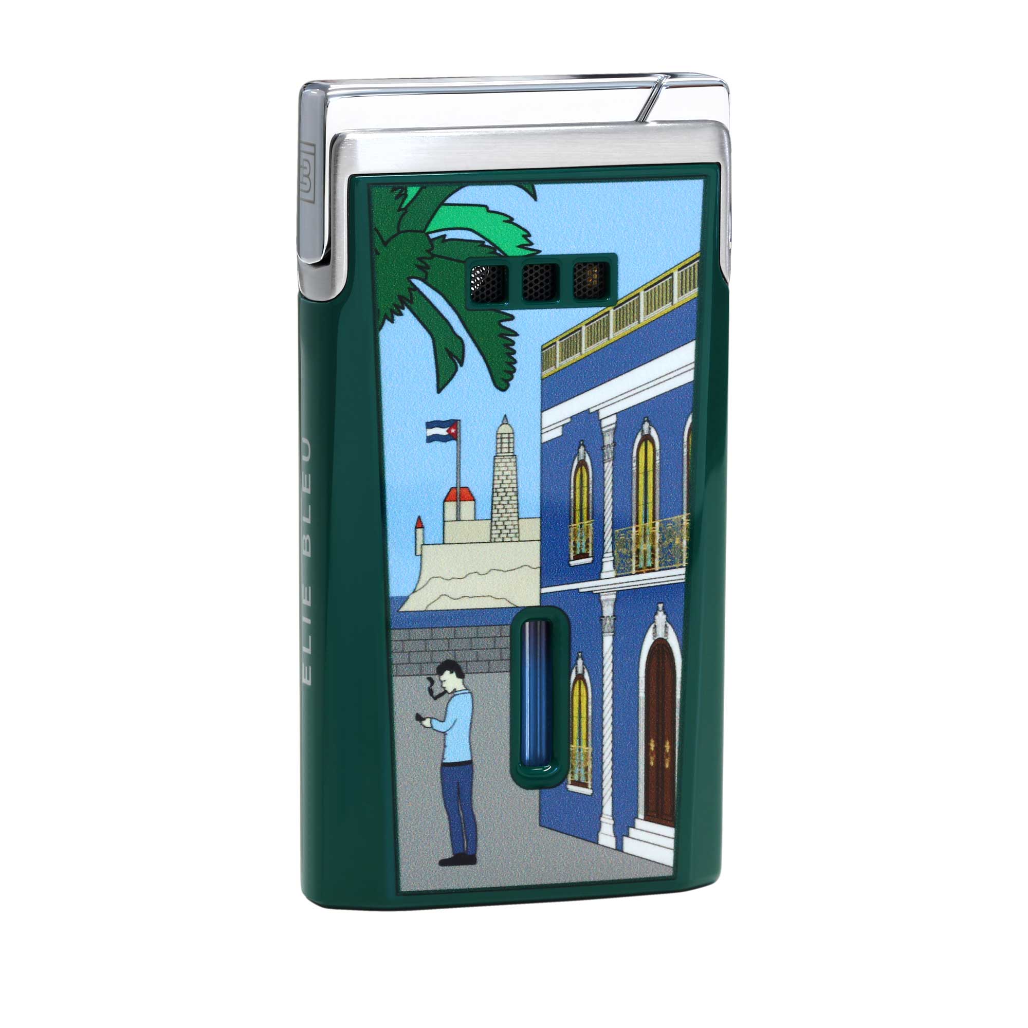 "J15" - Casa Cubana Lacquer Pocket Lighter - Carousel