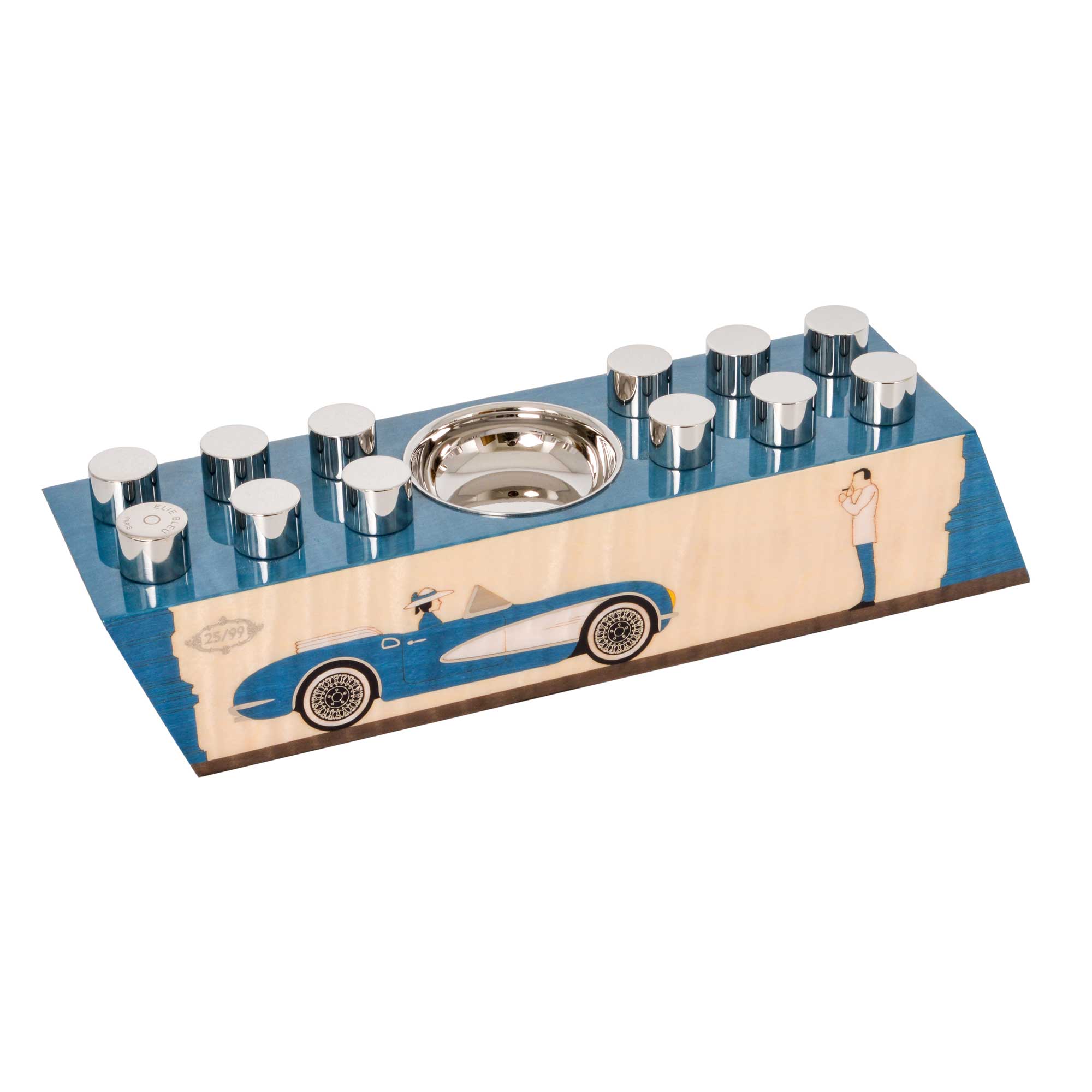 "Casa Cubana" - Cendrier Tête-à-Tête Bleu - Side série