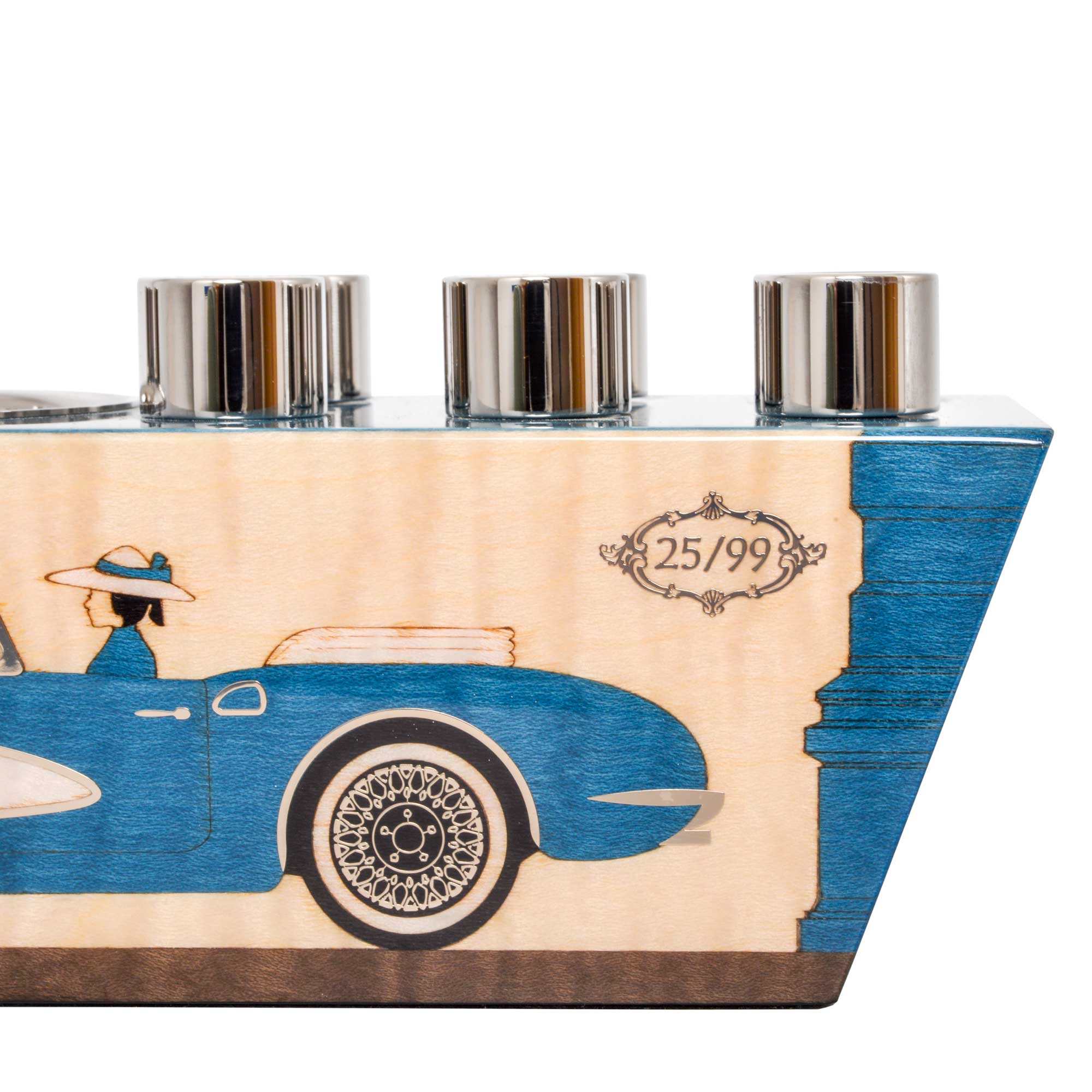 "Casa Cubana" - Cendrier Tête-à-Tête Bleu - Side série