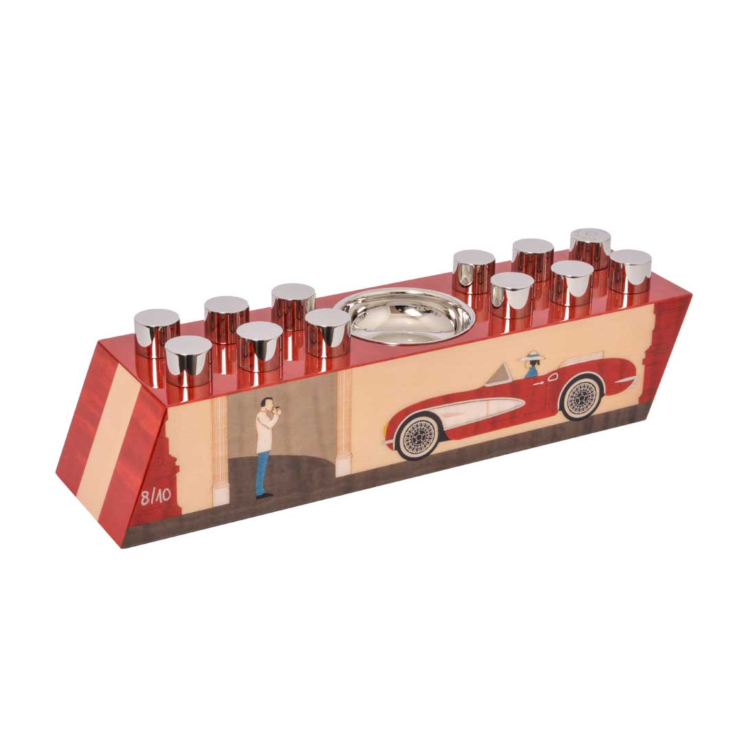 Luxury cigar ashtray​ in wood, porcelain | Elie Bleu
