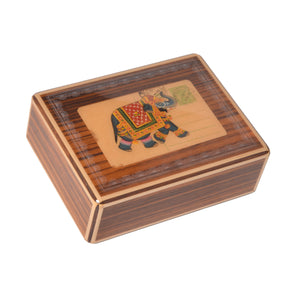 "Indien" - Petit Coffret à Bijoux en palissandre