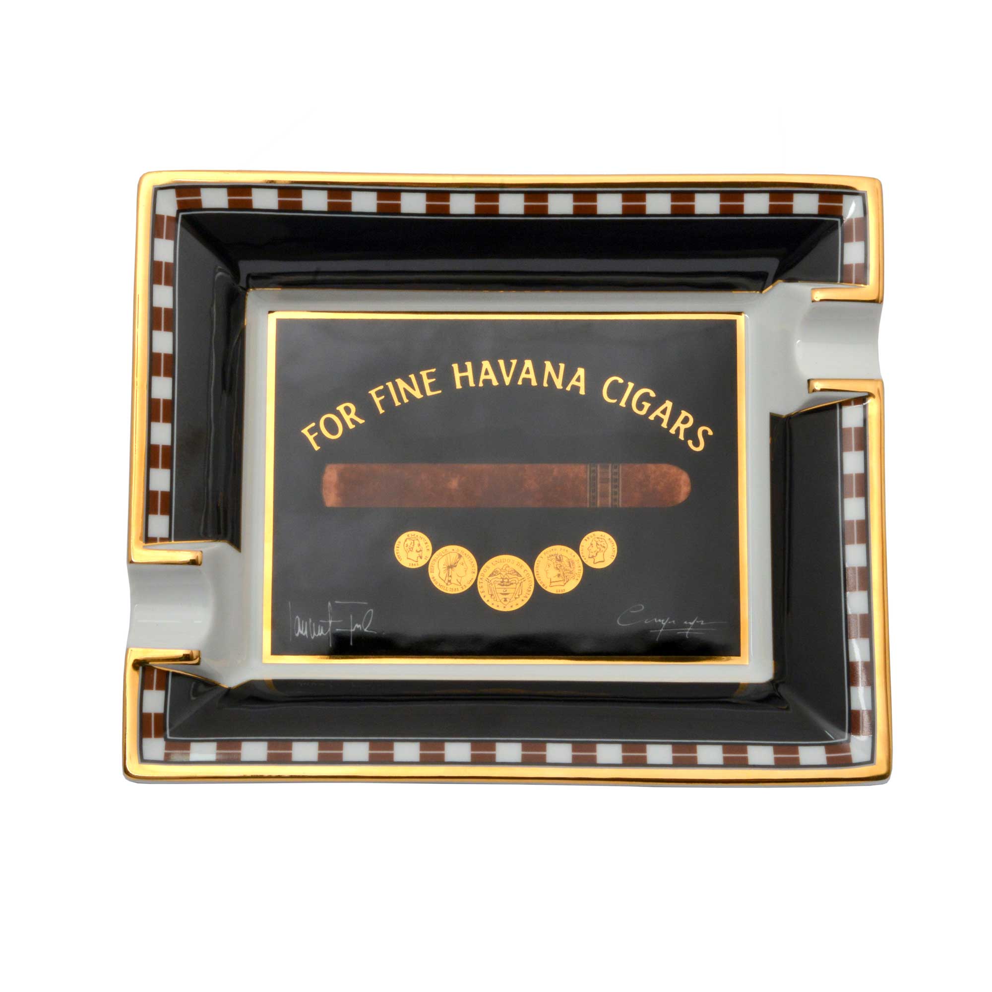 "Medal" - Porcelain Ashtray 