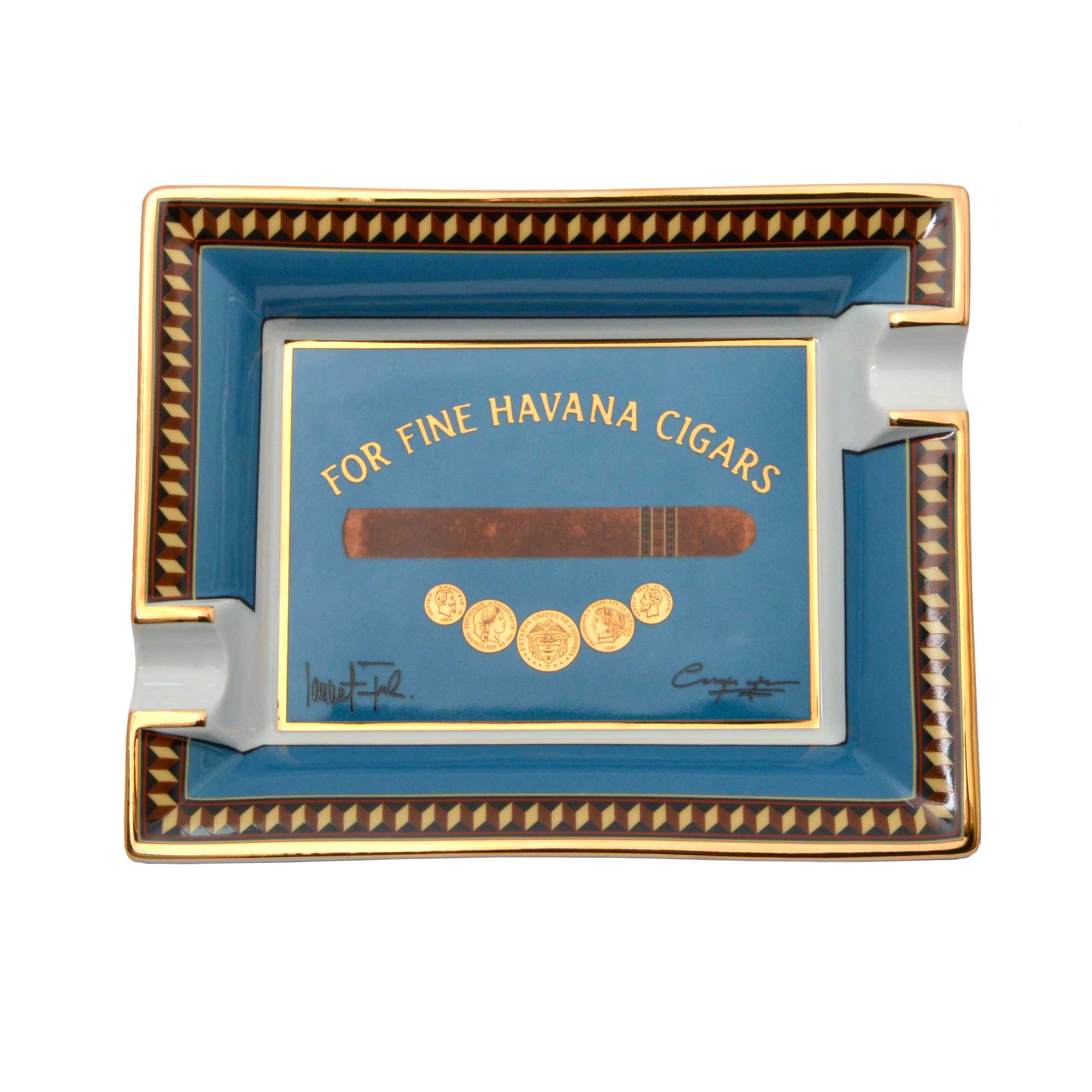 "Medal" - Porcelain Ashtray 