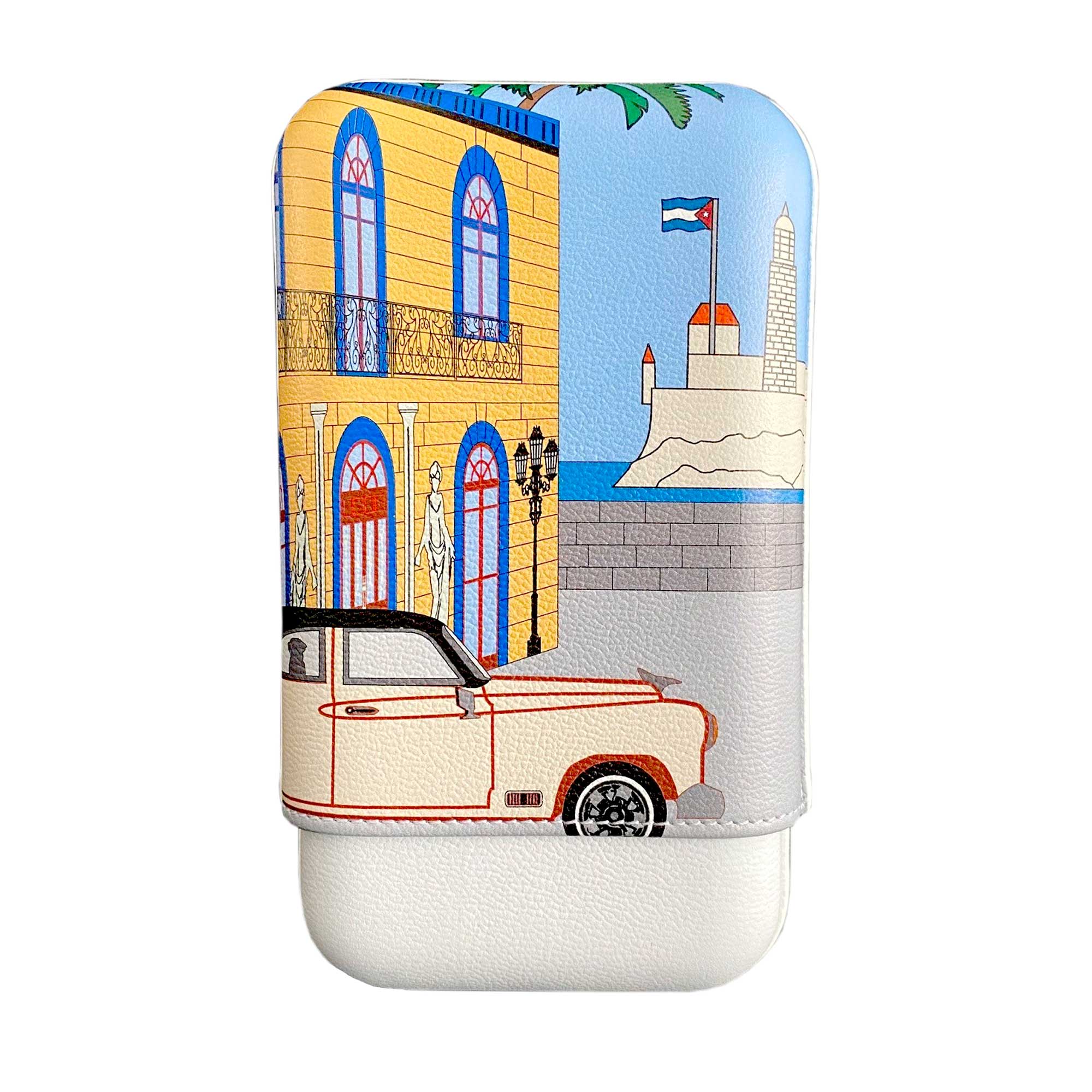 Casa Cubana Cigar Case "Le Parisien" - 3 Cigars caliber 27