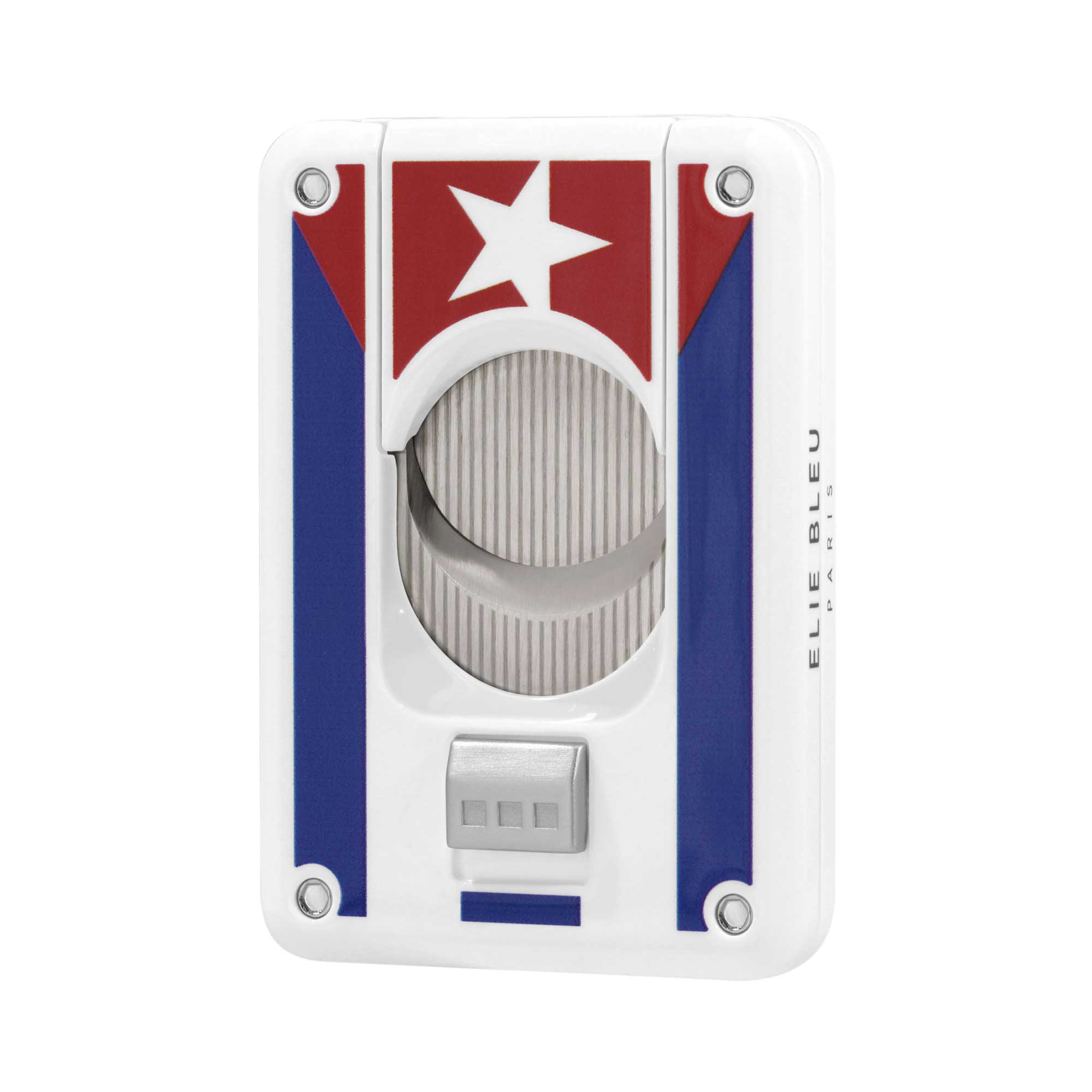 Cigar Cutter - Double Blade Cuban Flag