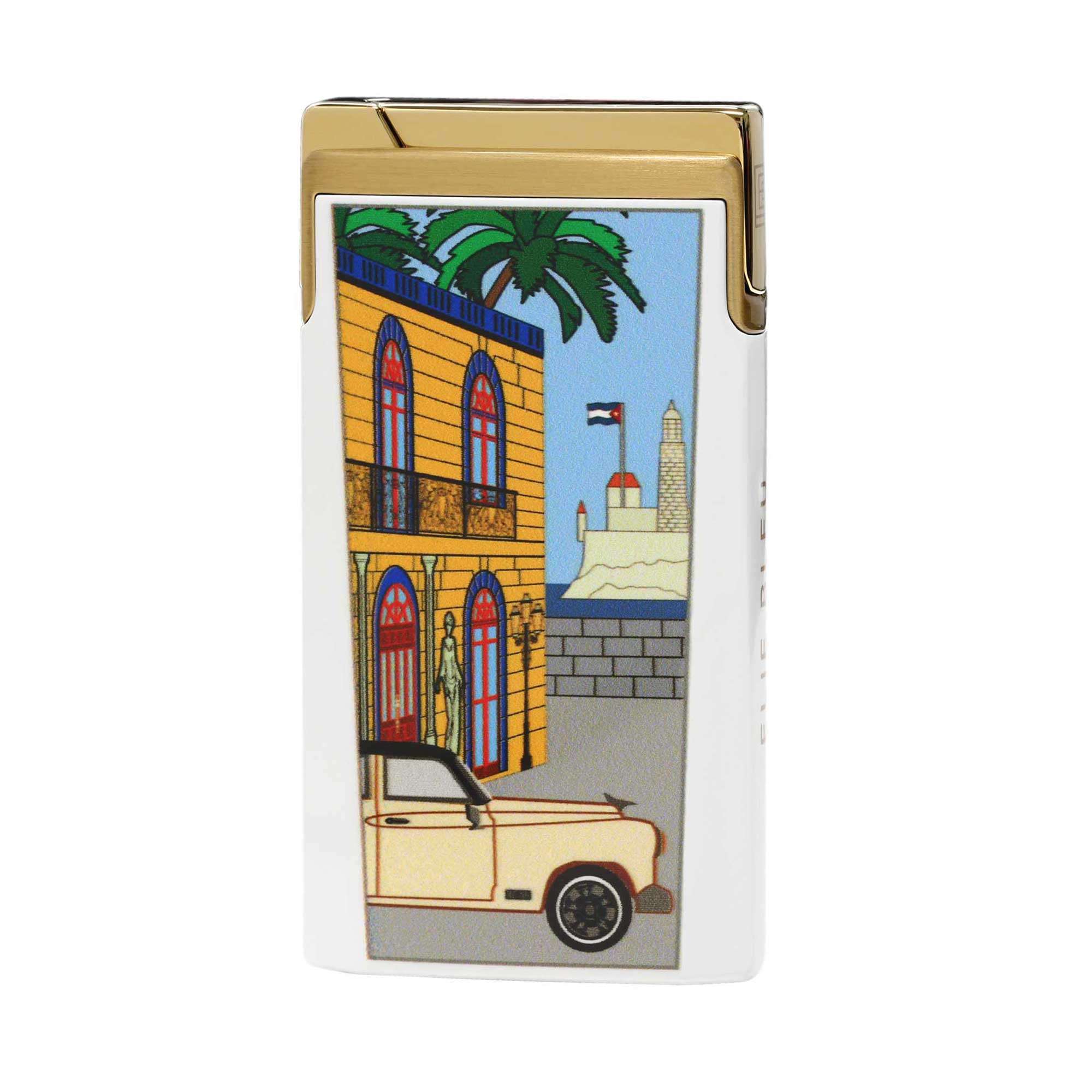 "J15" - Casa Cubana lacquer pocket lighter - Gold