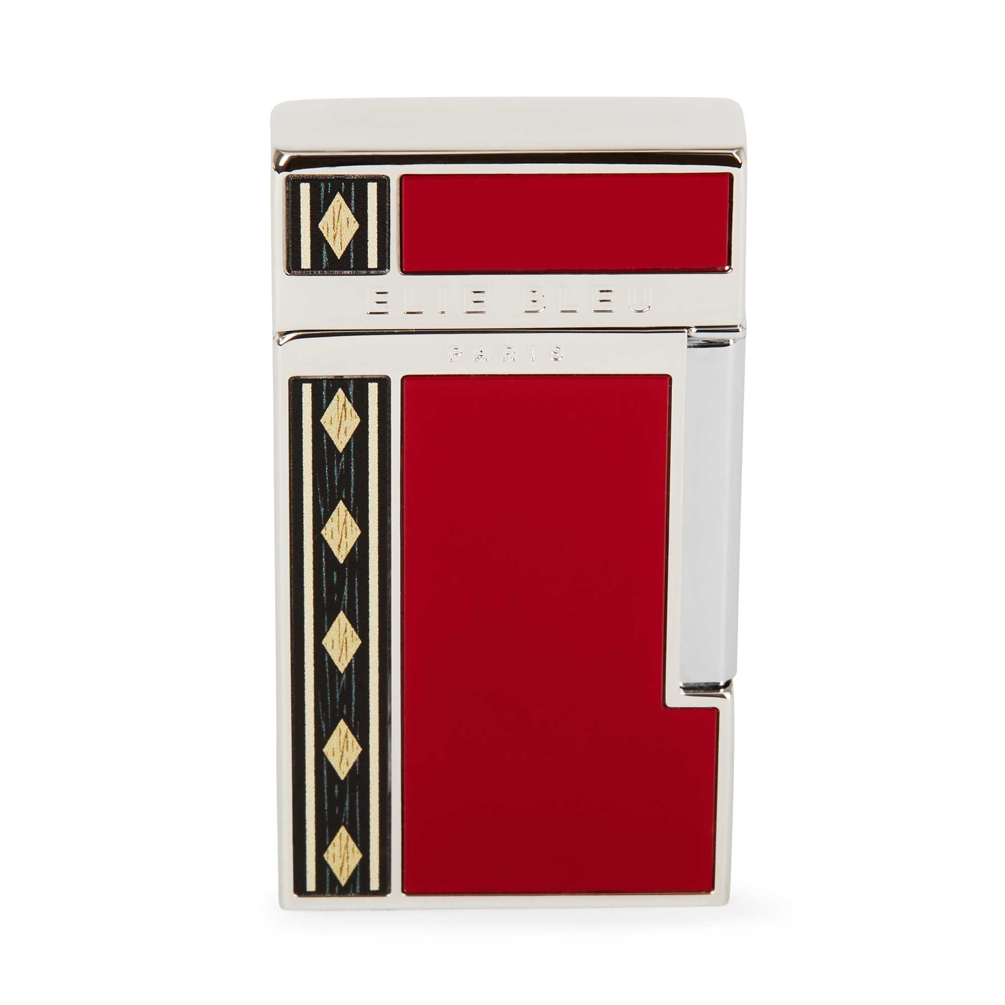 "Diamond Jetflame & marqueterie Alba" - Briquet de poche