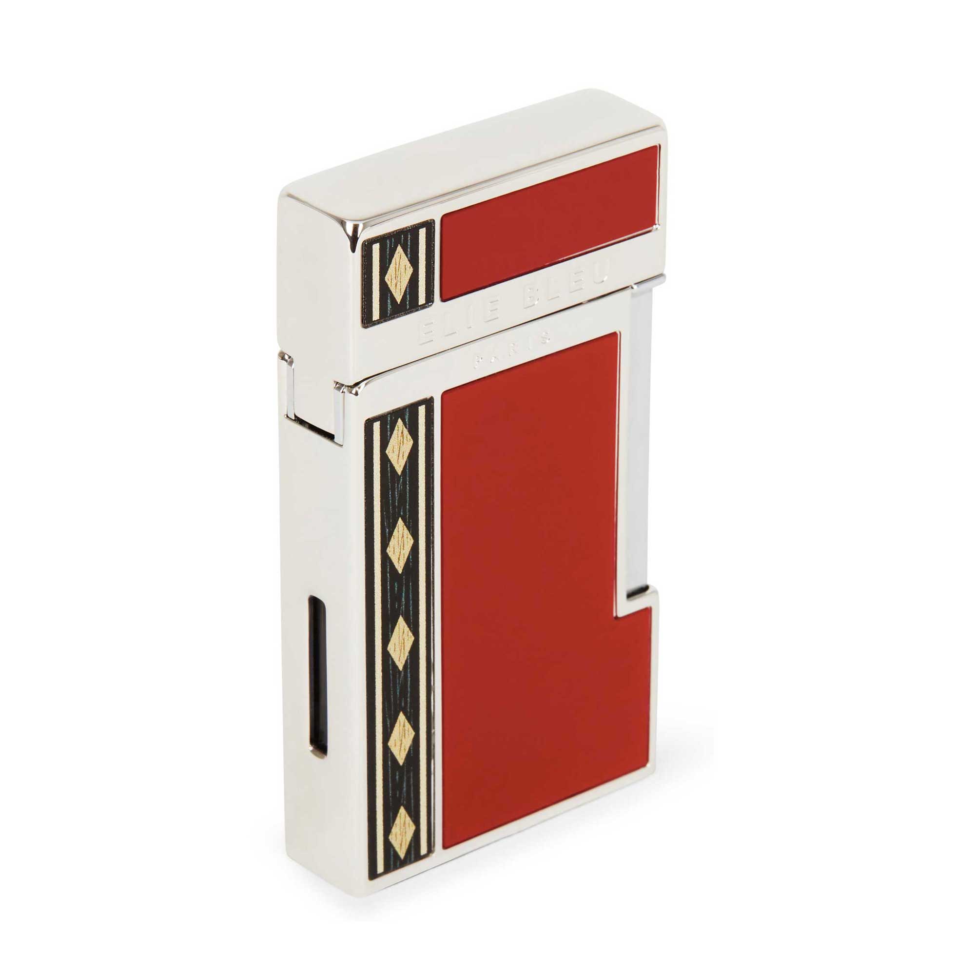 "Diamond Jetflame & Alba marquetry" - Pocket lighter