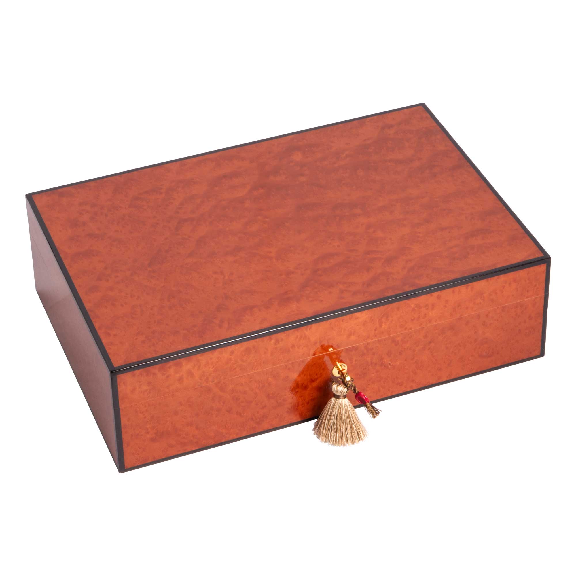 Natural Madrona Burl Cigar Case - 110 Cigars