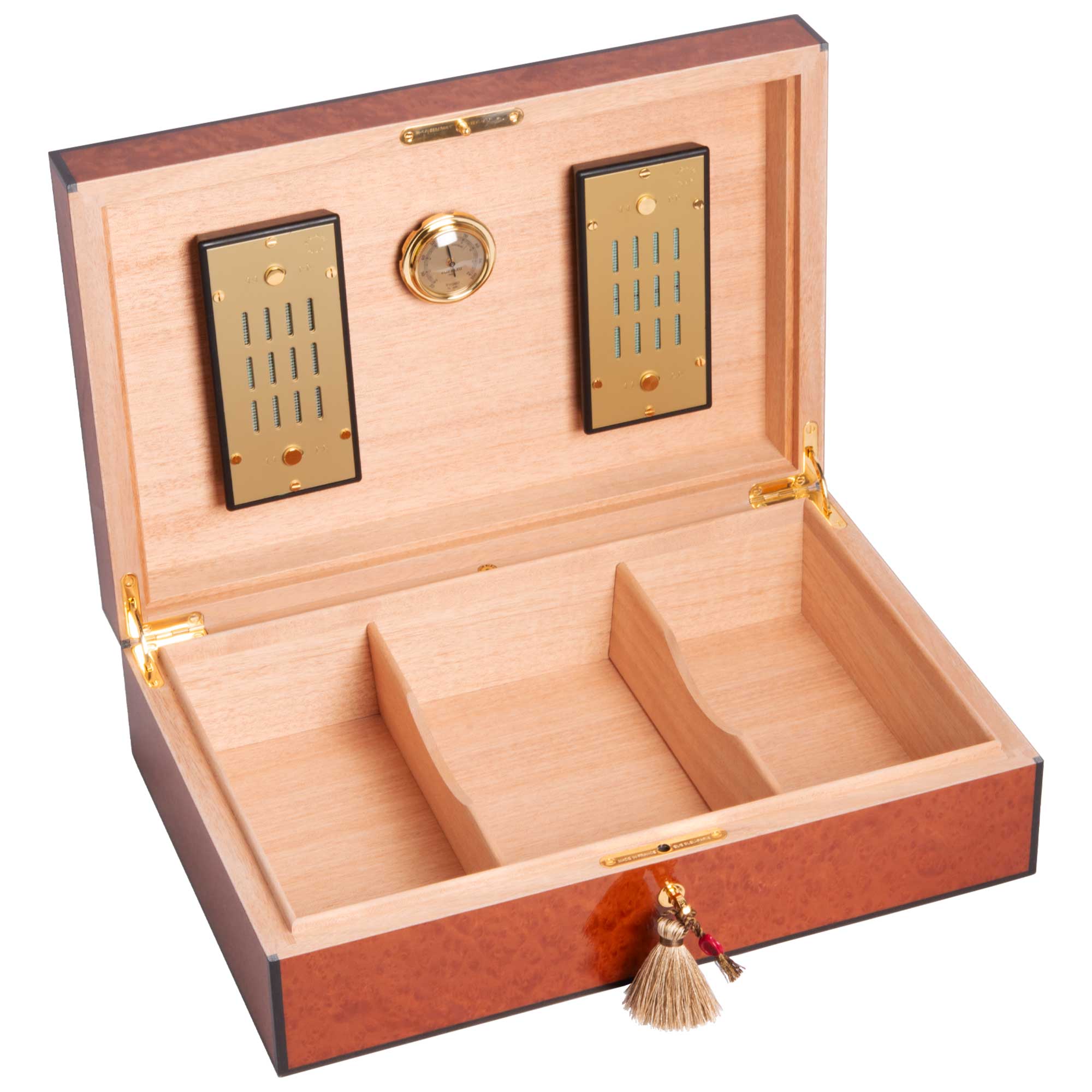 Natural Madrona Burl Cigar Case - 110 Cigars