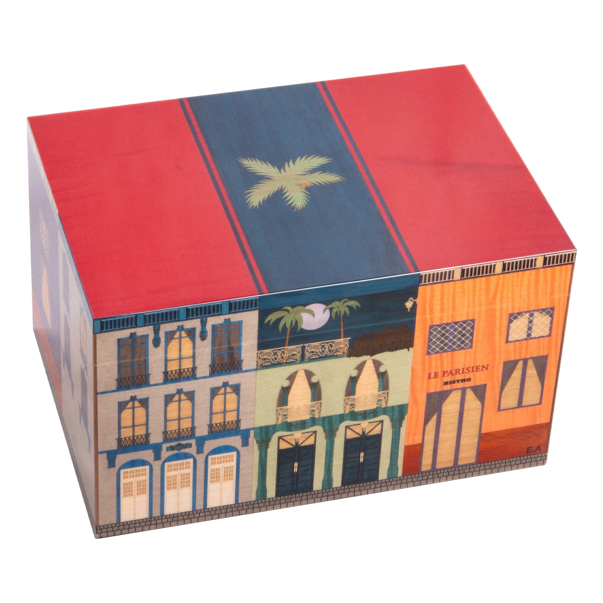 "Casa Cubana" Cigar Humidor - Le Parisien "By Night” - 75 cigars