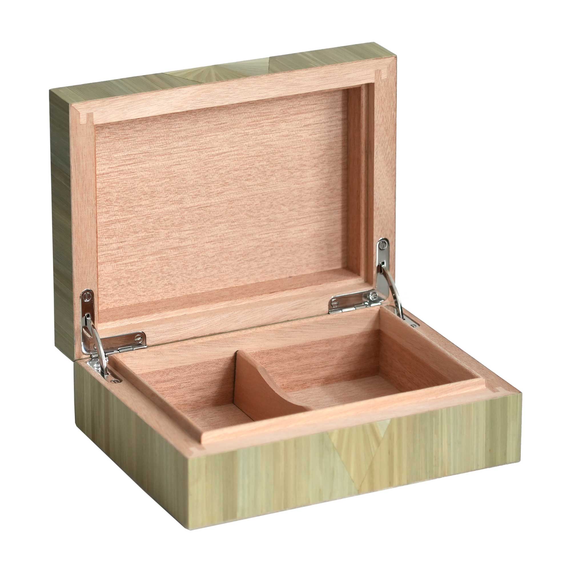 "Straw marquetry" - Cigarette case