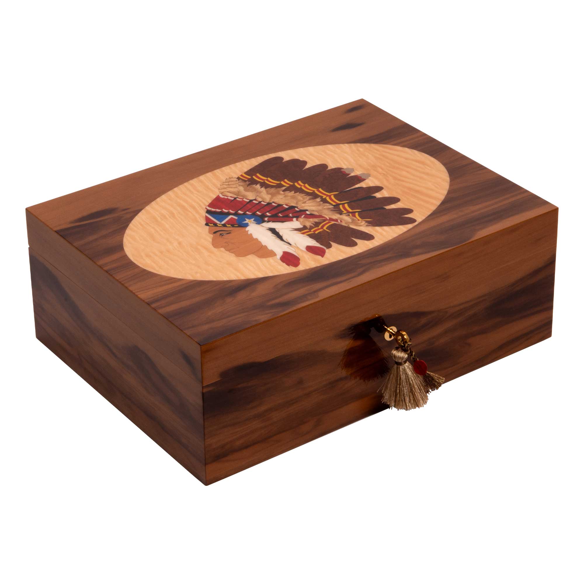 “Native American” Cigar Humidor Box – 200 Cigars